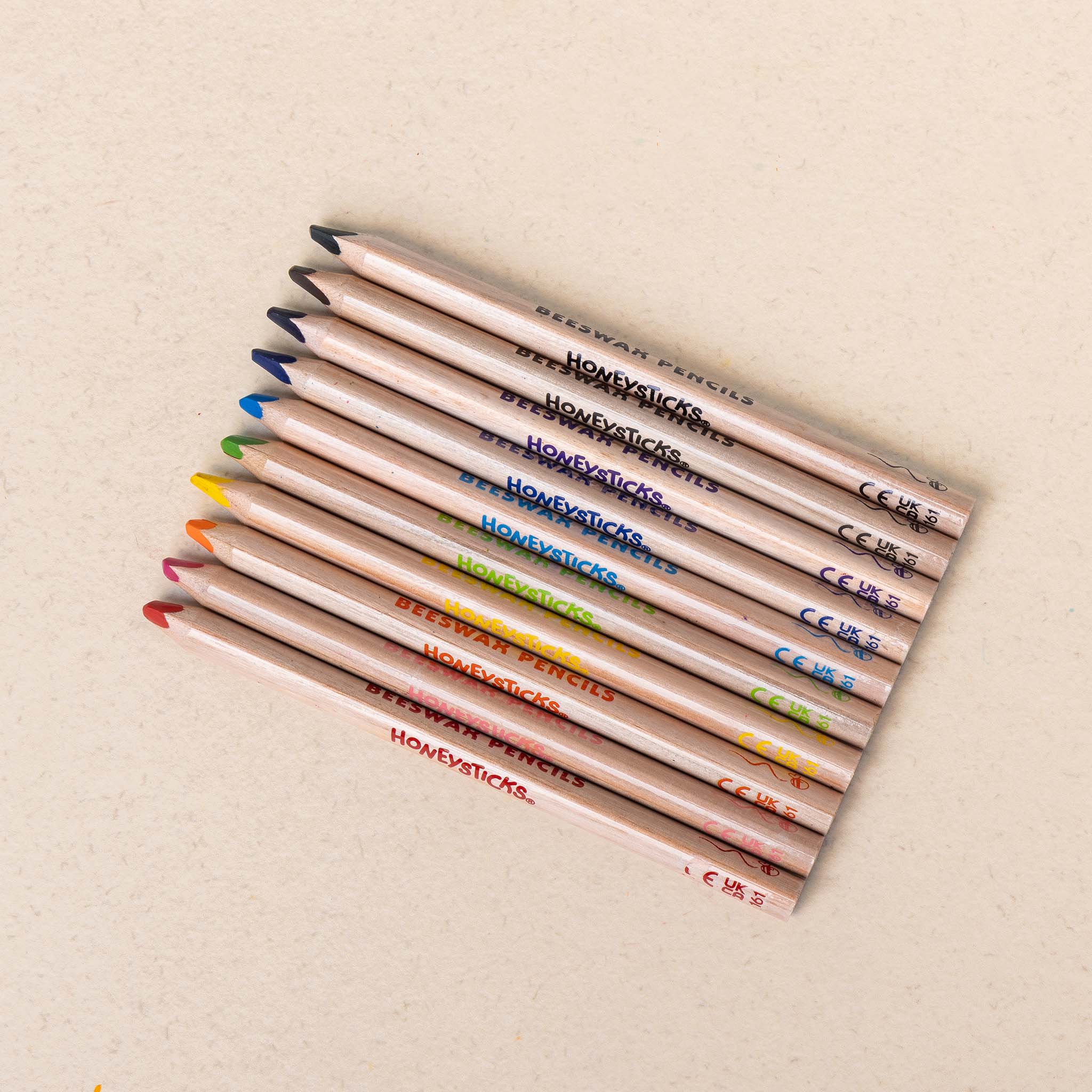 Honeysticks Magic 3-in-1 Beeswax Pencils Jumbo Triangles 10pk - Image 2
