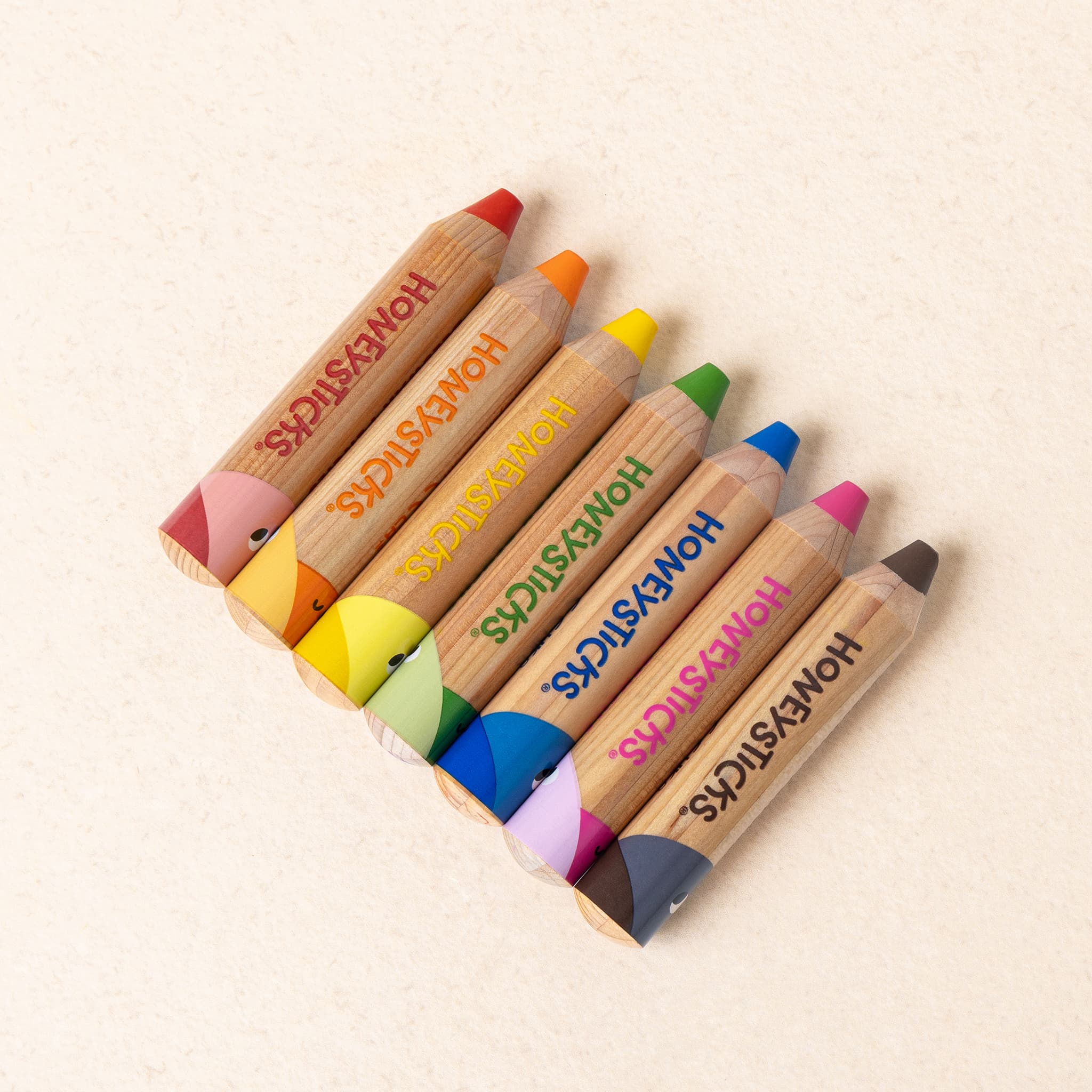 Honeysticks Magic 3-in-1 Beeswax Pencils Little Learners 7pk - Image 2