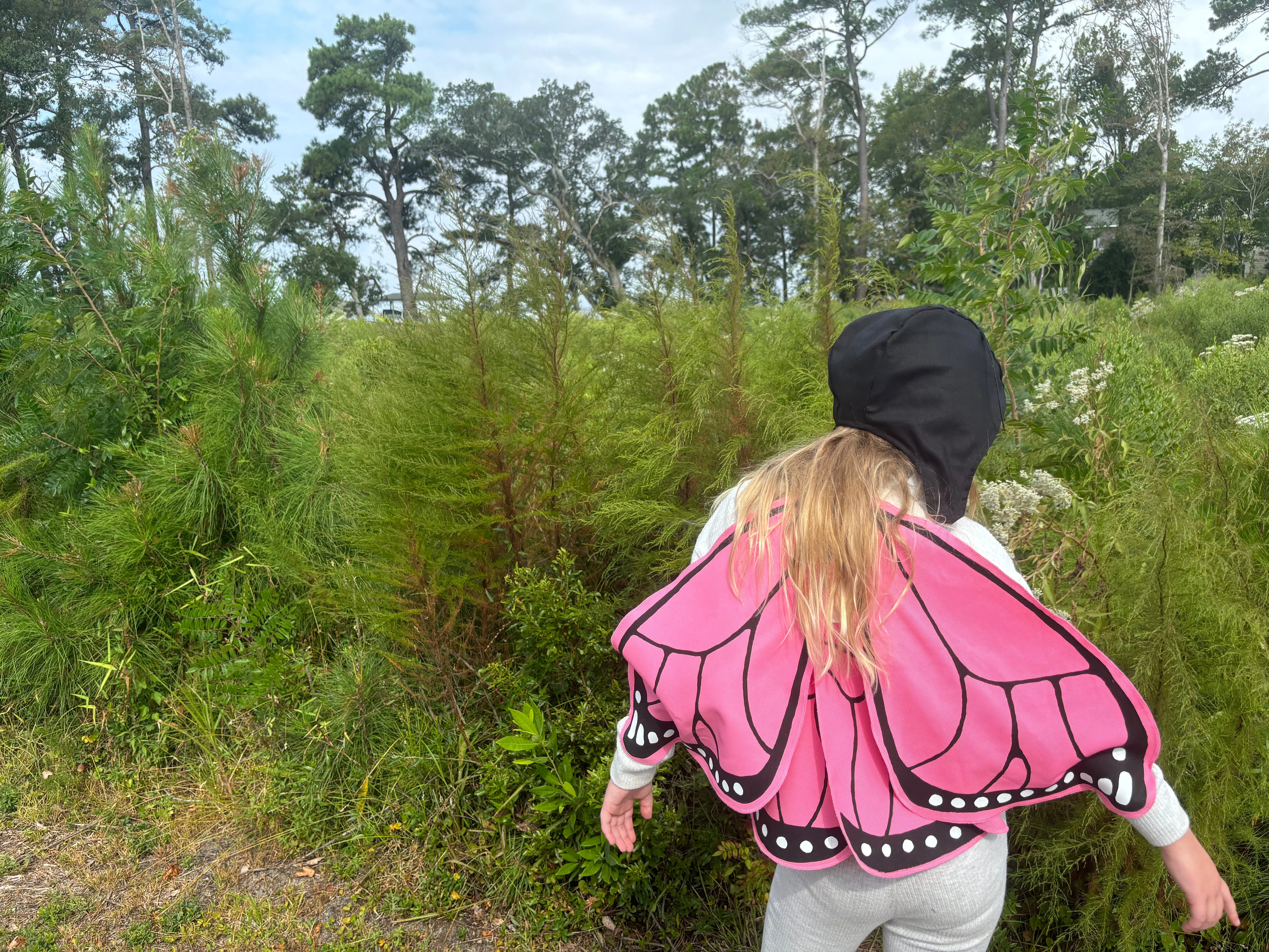Jack Be Nimble Pink Monarch Butterfly Wings Costume - Image 3