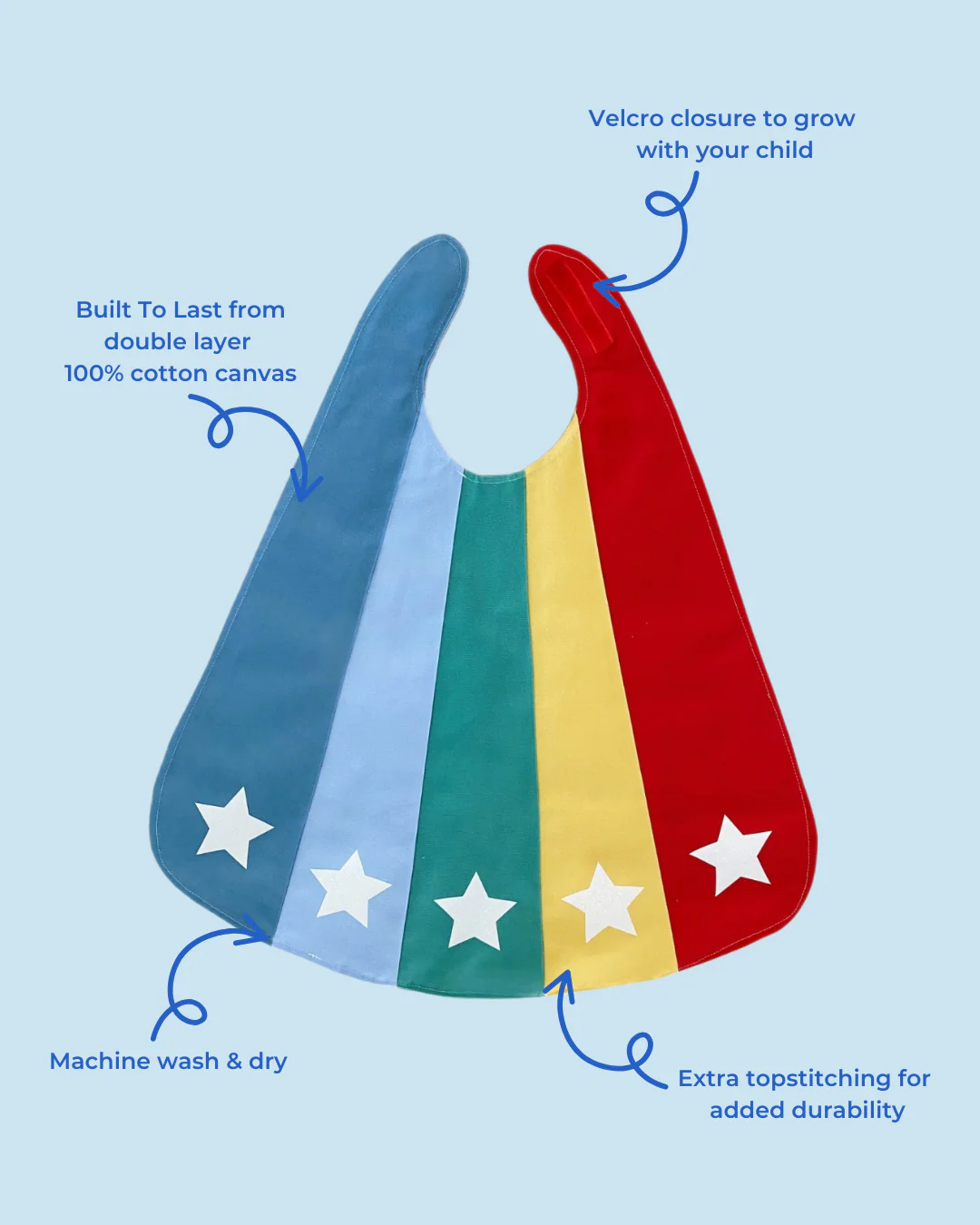 Jack Be Nimble Rainbow Superhero Cape - Image 3