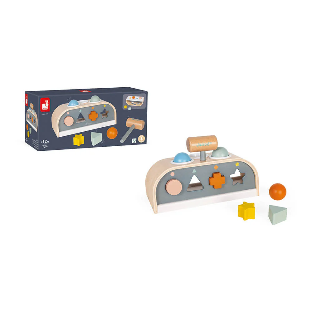 Janod Tap Tap Shape Sorter - Image 4