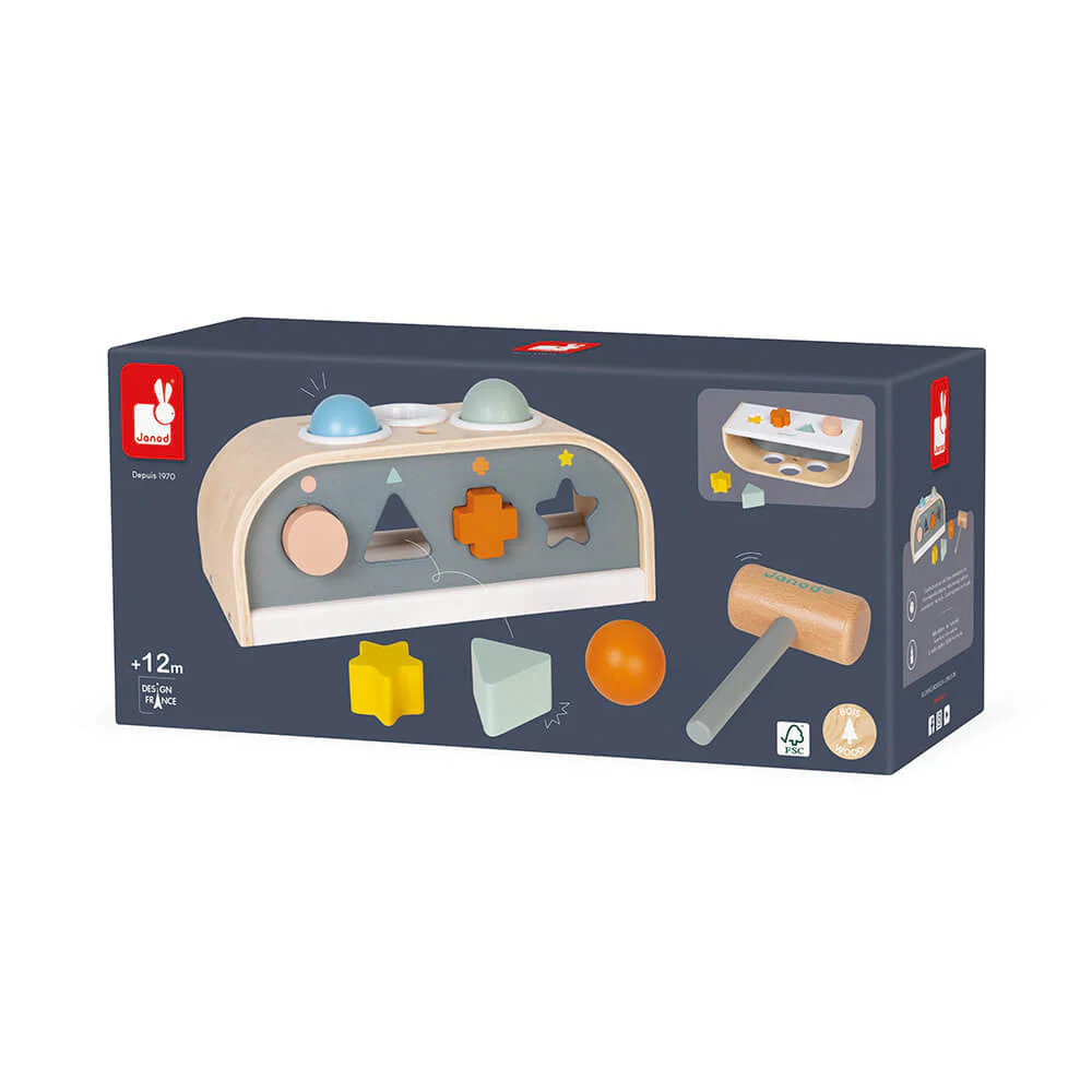 Janod Tap Tap Shape Sorter - Image 5