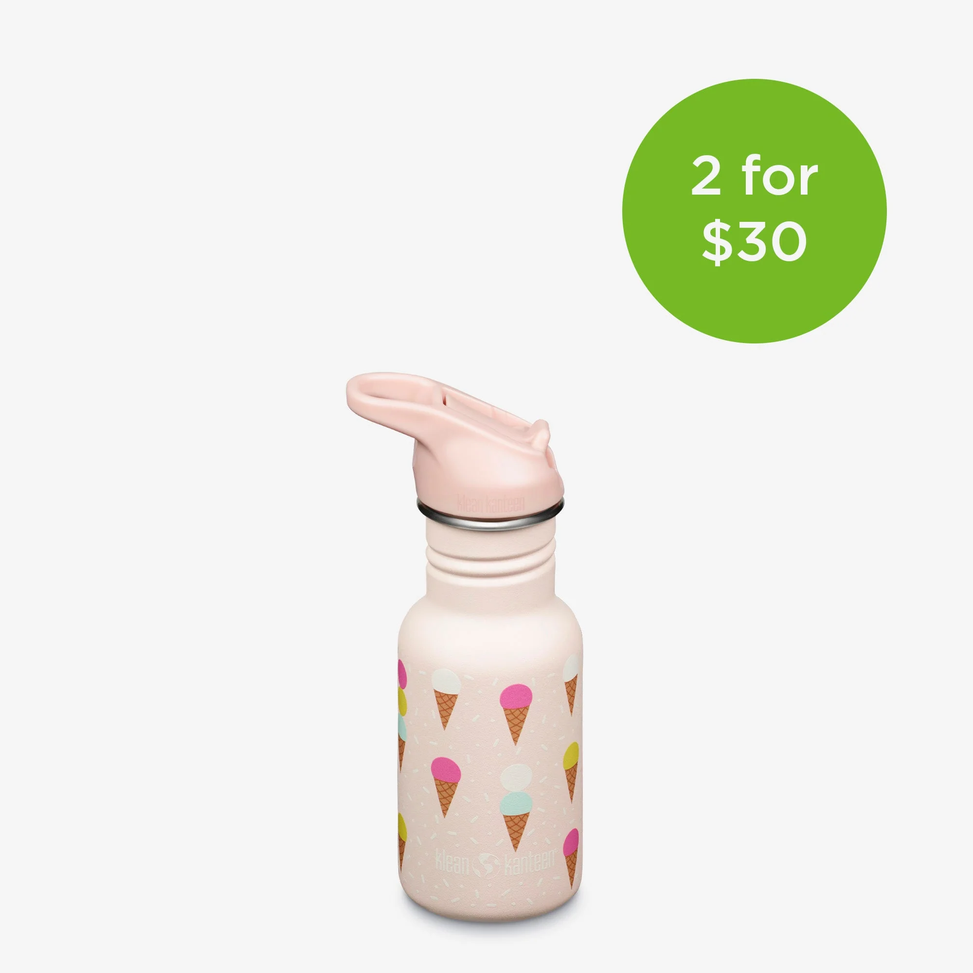 Klean Kanteen 12oz Kid's Classic with Flip Seal Sport Cap - Image 11