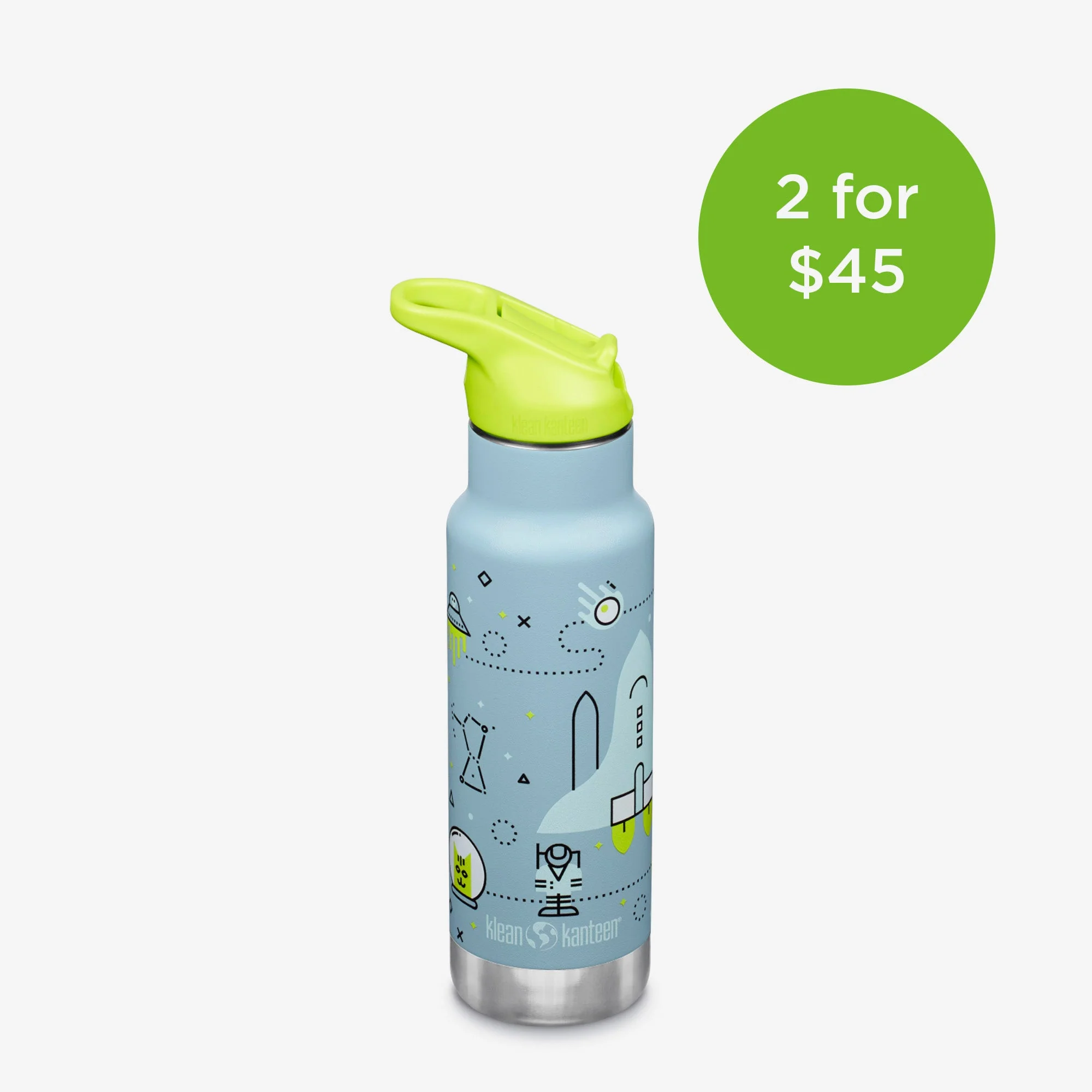 Klean Kanteen 12oz Kid's Classic with Flip Seal Sport Cap - Image 10