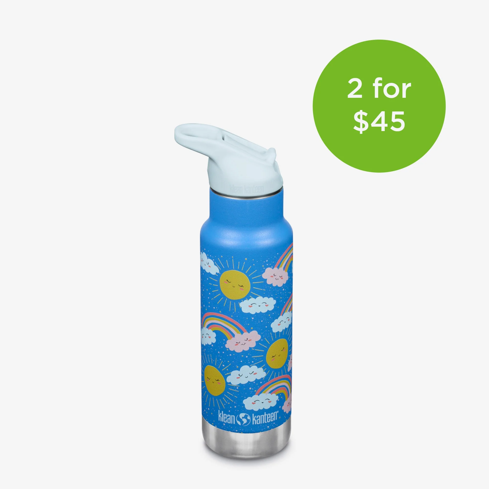Klean Kanteen 12oz Kid's Classic with Flip Seal Sport Cap - Image 13