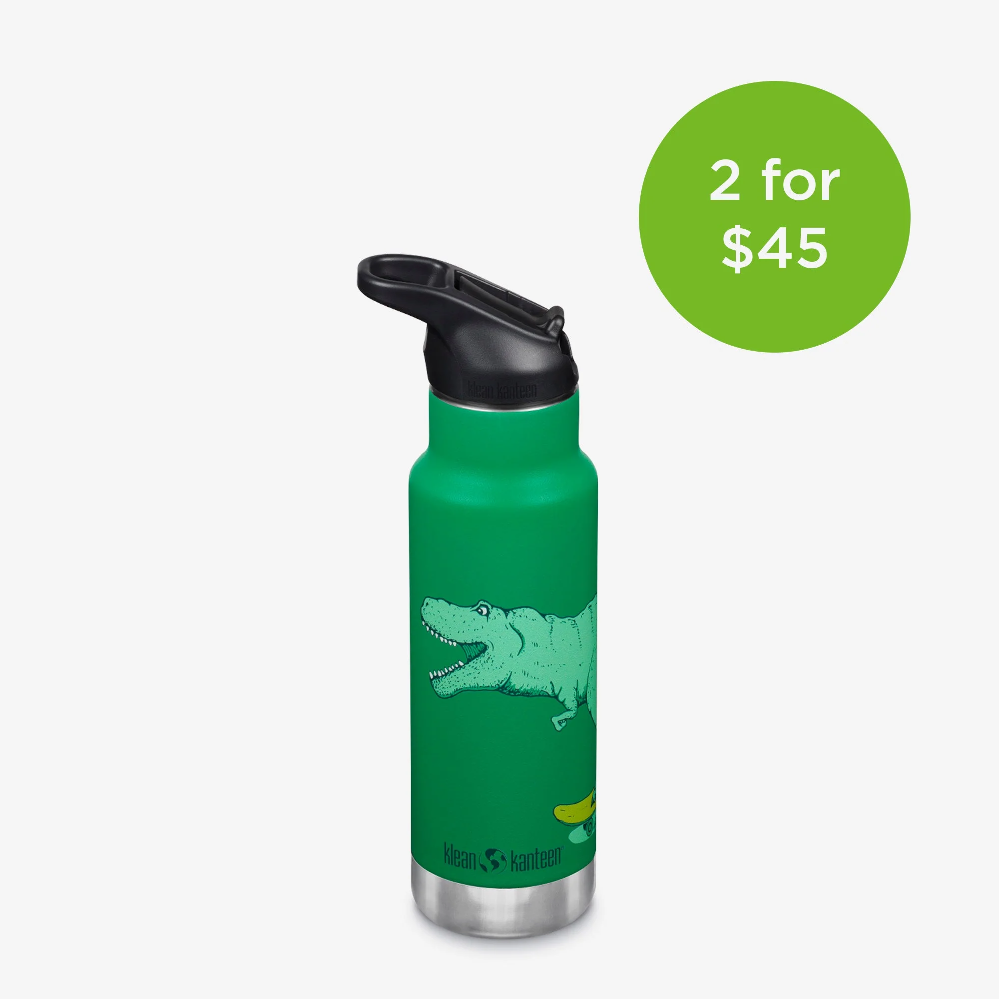 Klean Kanteen 12oz Kid's Classic with Flip Seal Sport Cap - Image 9