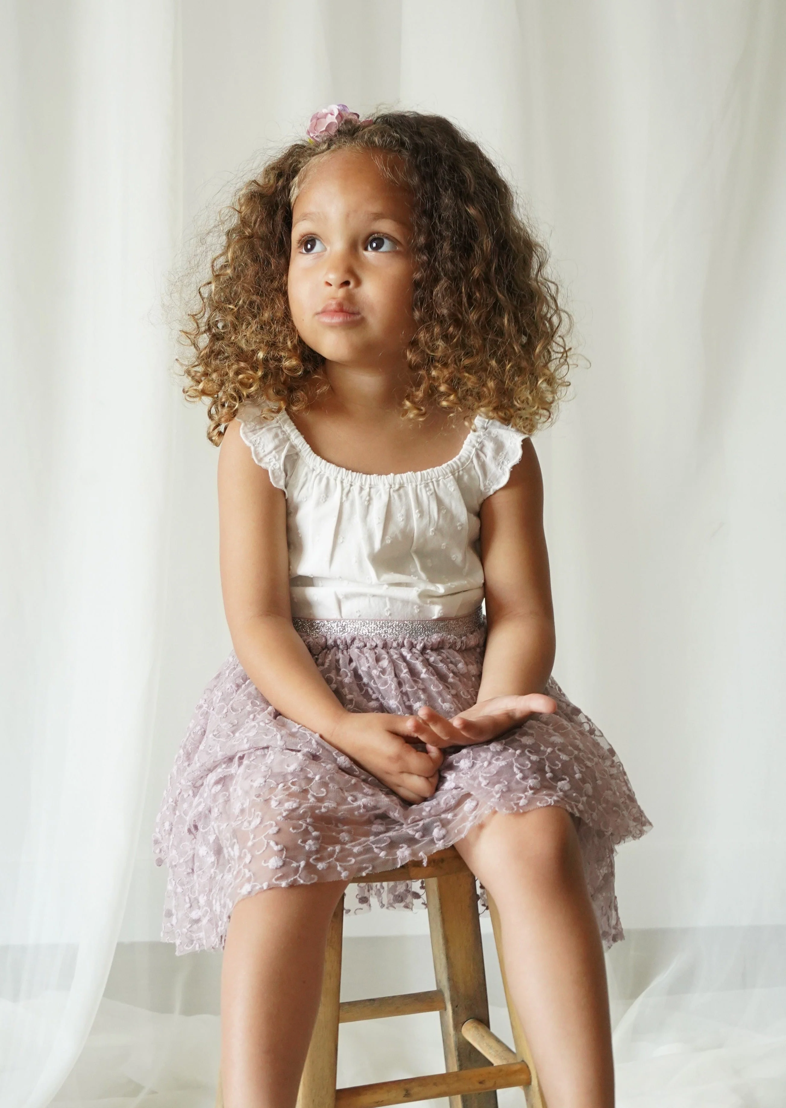 La Petit Lapin Calliope | Swiss Dot Embroidered Romper | Antique Ivory - Image 4