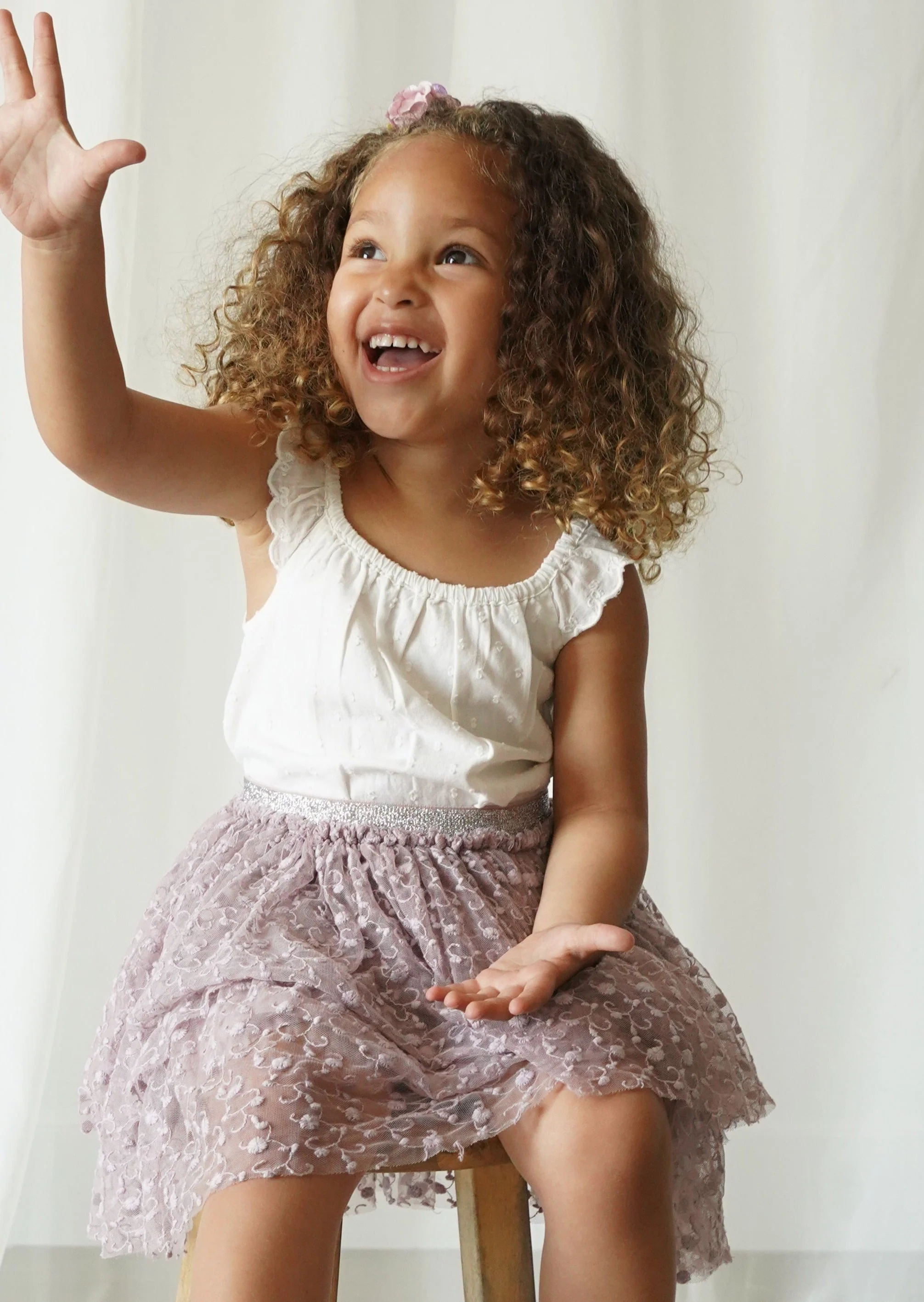 La Petit Lapin Calliope | Swiss Dot Embroidered Romper | Antique Ivory - Image 6