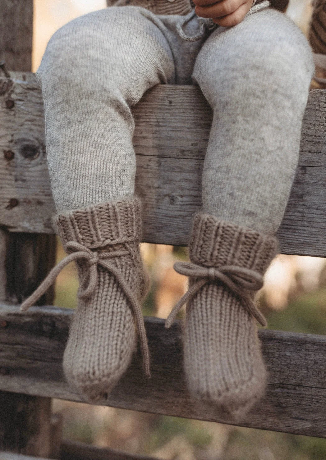 La Petit Lapin Cashmere Booties | Hazelnut - Image 3