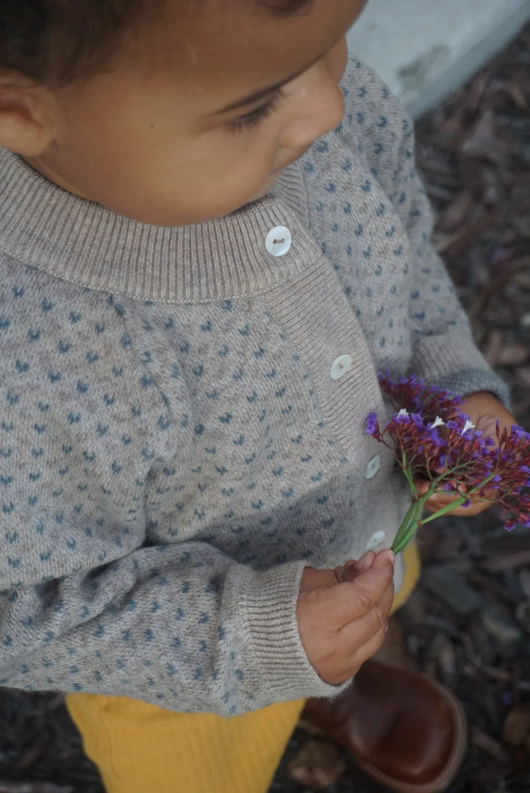 La Petit Lapin Cashmere Cardigan | Petit Coeur Natural - Image 10