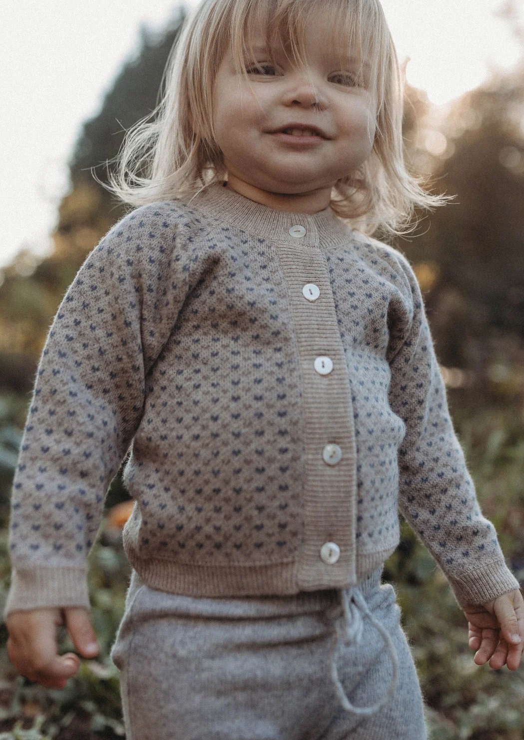 La Petit Lapin Cashmere Cardigan | Petit Coeur Natural - Image 2