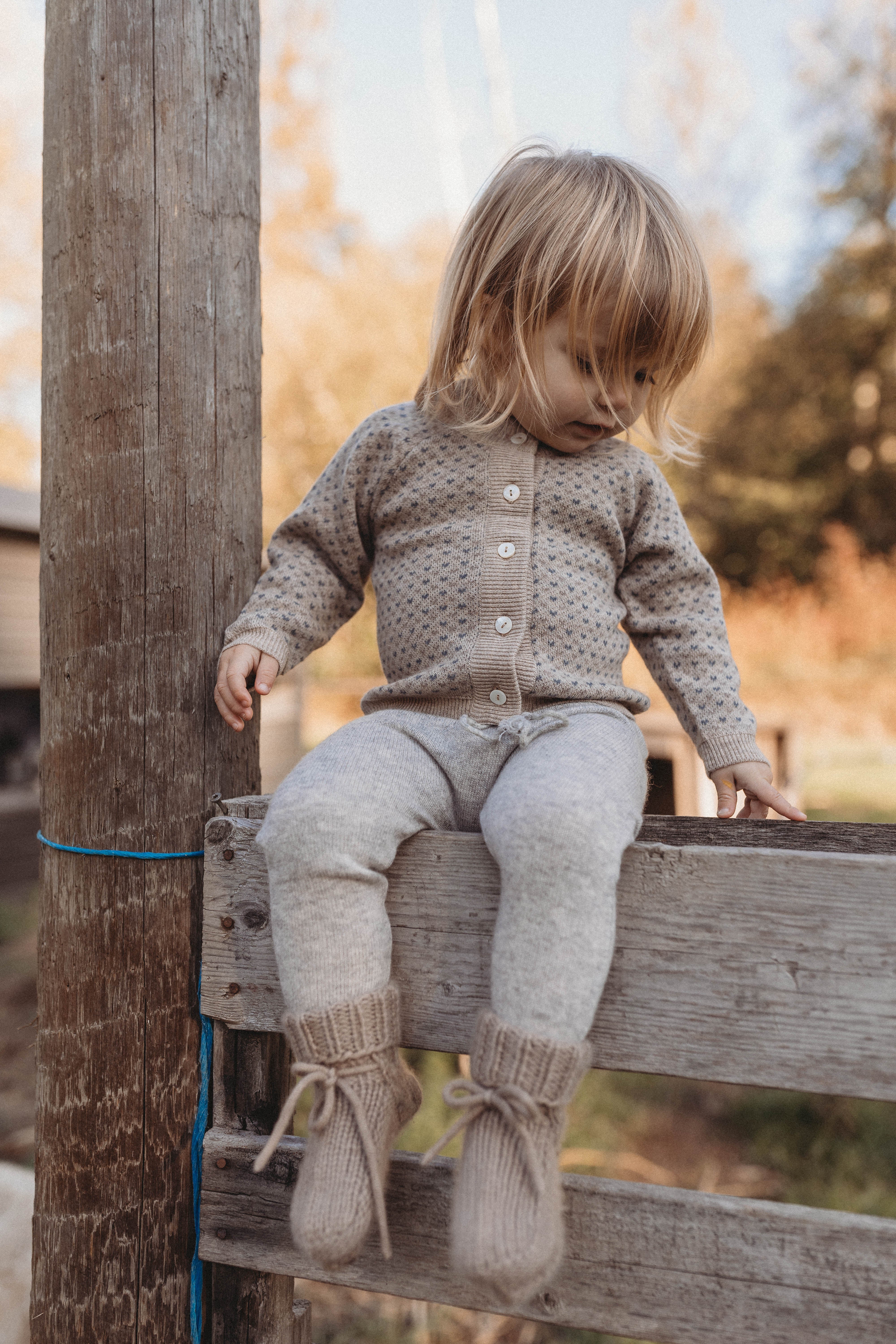 La Petit Lapin Cashmere Cardigan | Petit Coeur Natural - Image 6