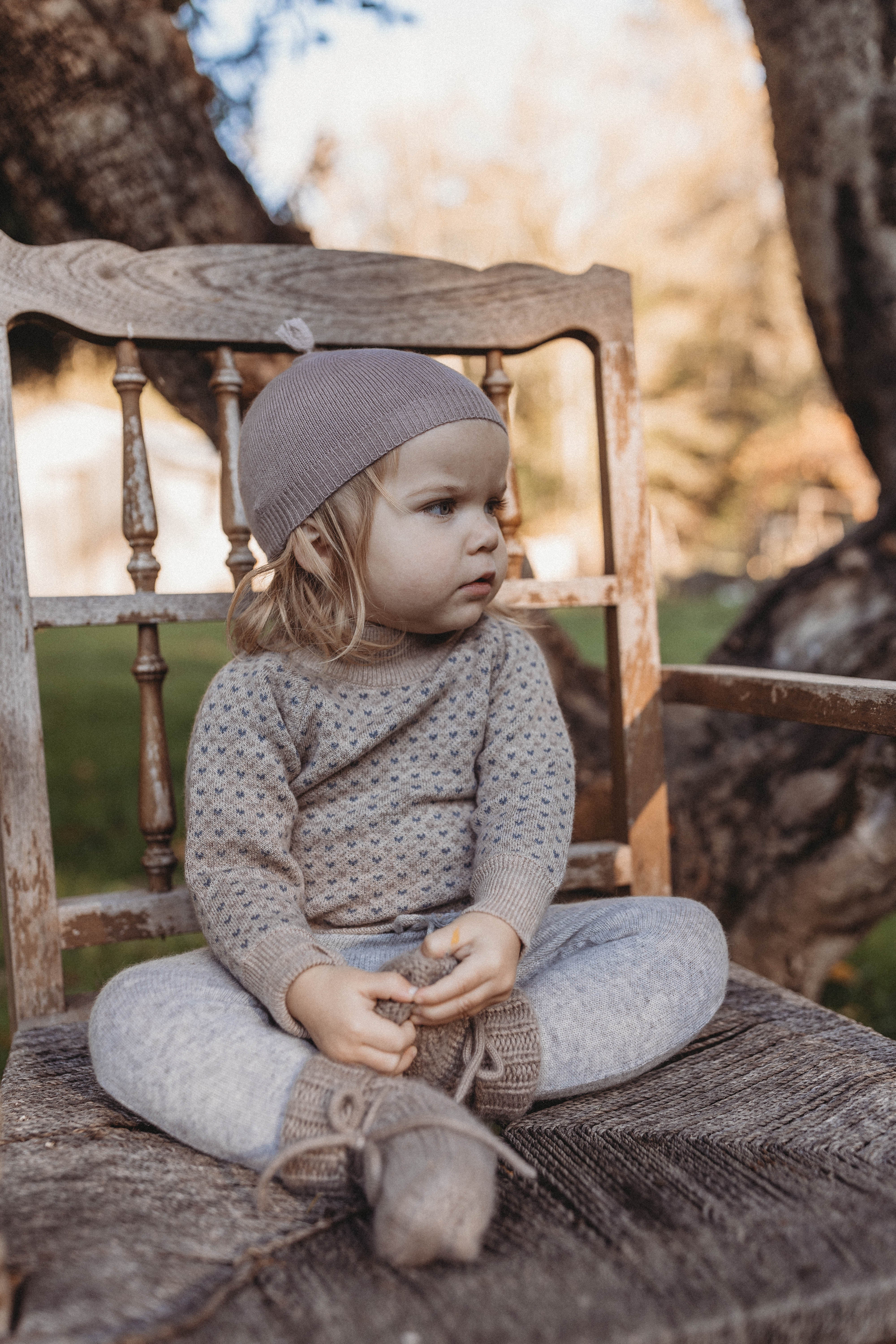 La Petit Lapin Cashmere Footless Leggings | Grey Dawn - Image 6