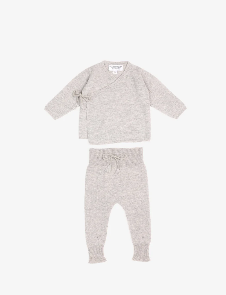 La Petit Lapin Cashmere Footless Leggings | Grey Dawn - Image 9