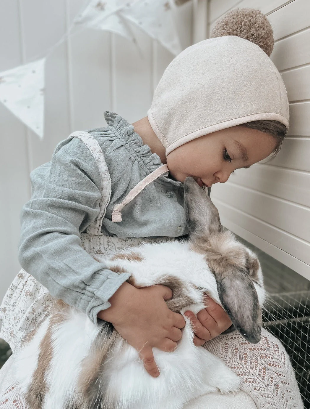 La Petit Lapin Emery | Organic Muslin Cotton Blouse | Slate - Image 4
