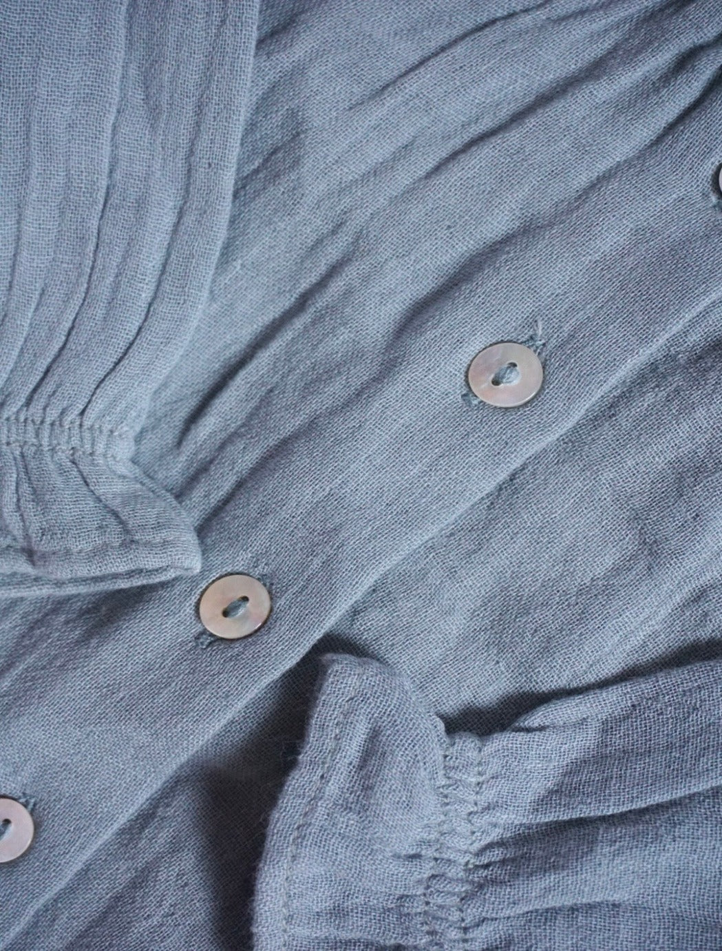 La Petit Lapin Emery | Organic Muslin Cotton Blouse | Slate - Image 5