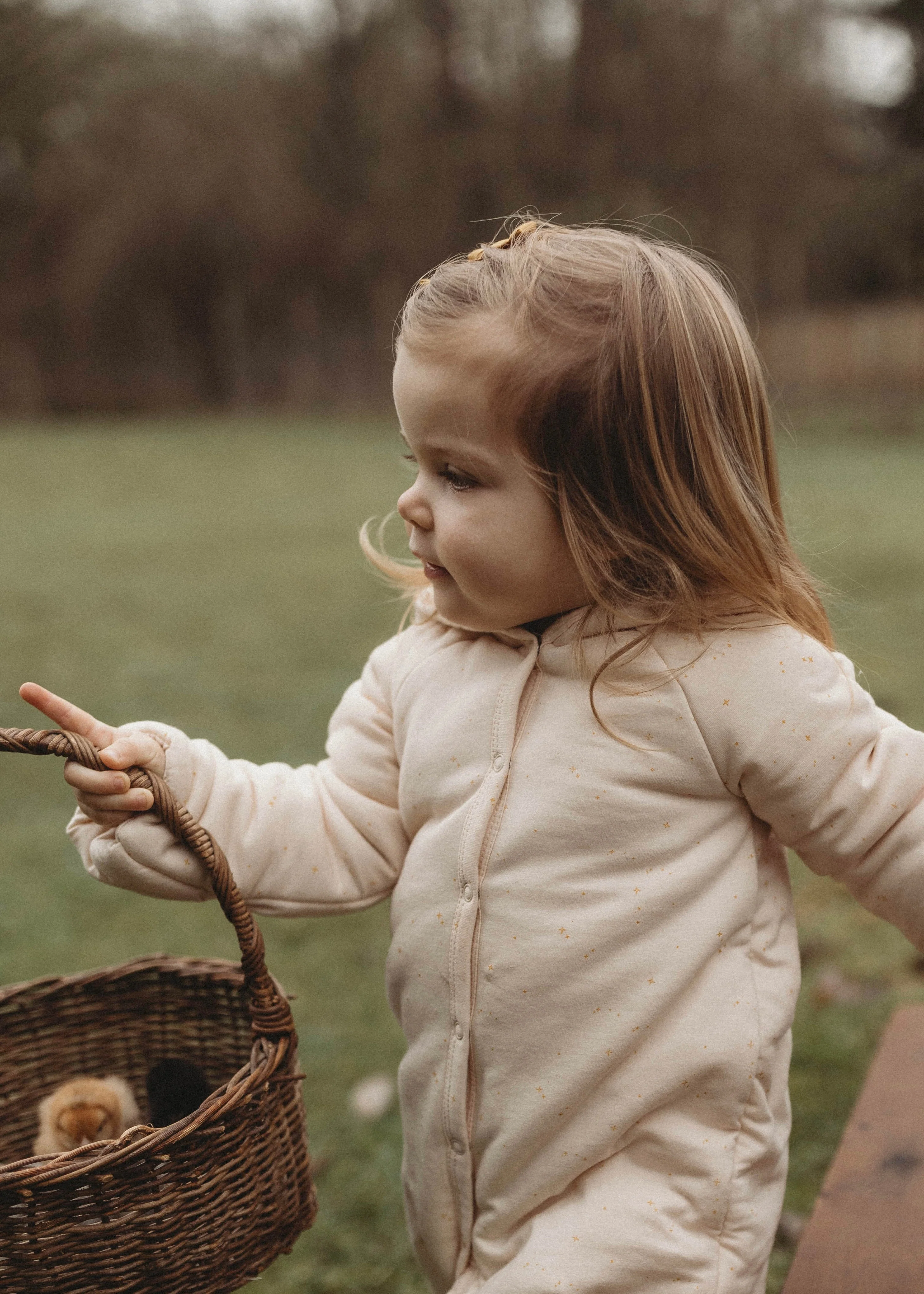 La Petit Lapin Étoile | Organic Cotton Plush Onesie | Blush - Image 4