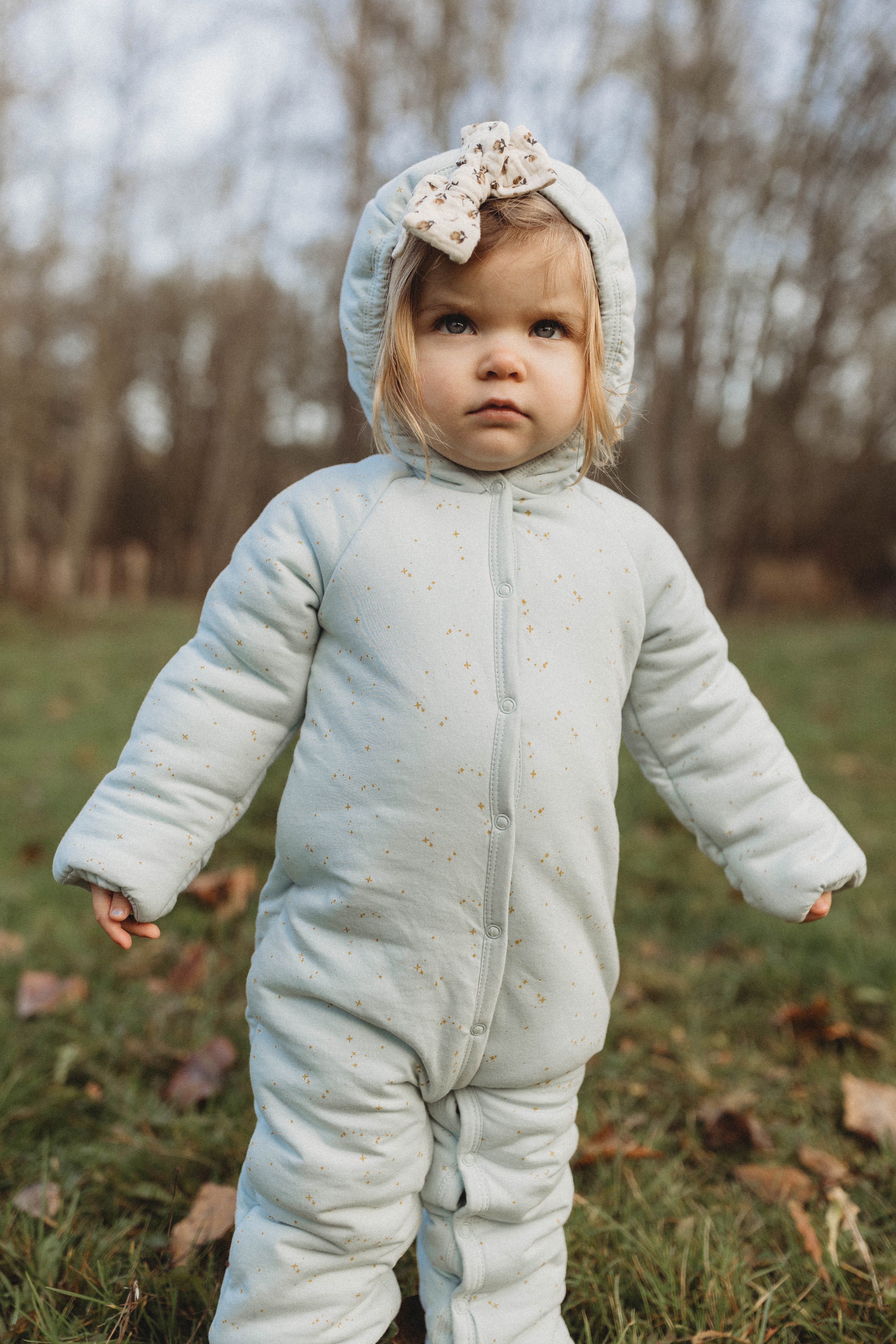 La Petit Lapin Étoile | Organic Cotton Plush Onesie | Frozen Dew - Image 4