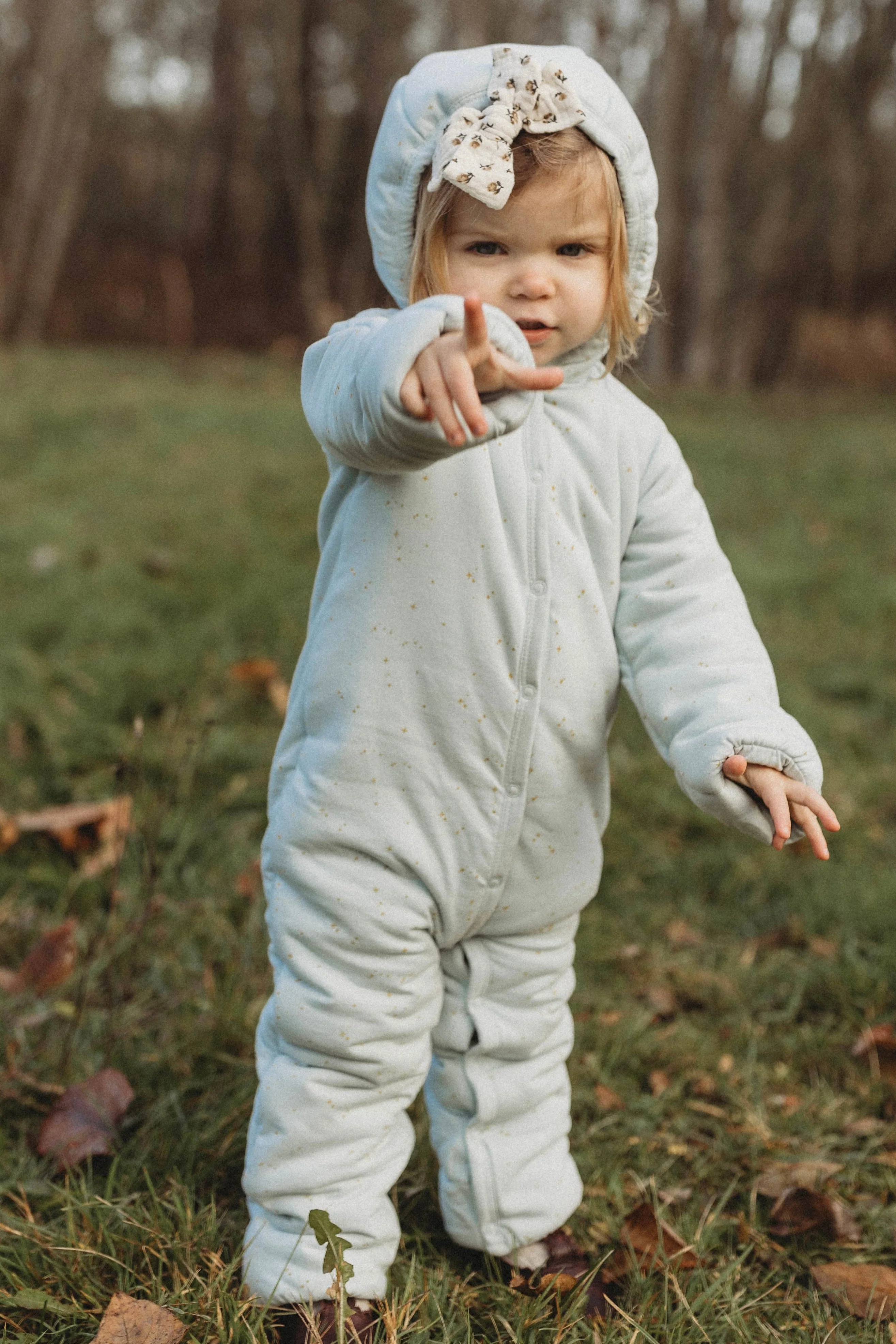 La Petit Lapin Étoile | Organic Cotton Plush Onesie | Frozen Dew - Image 5