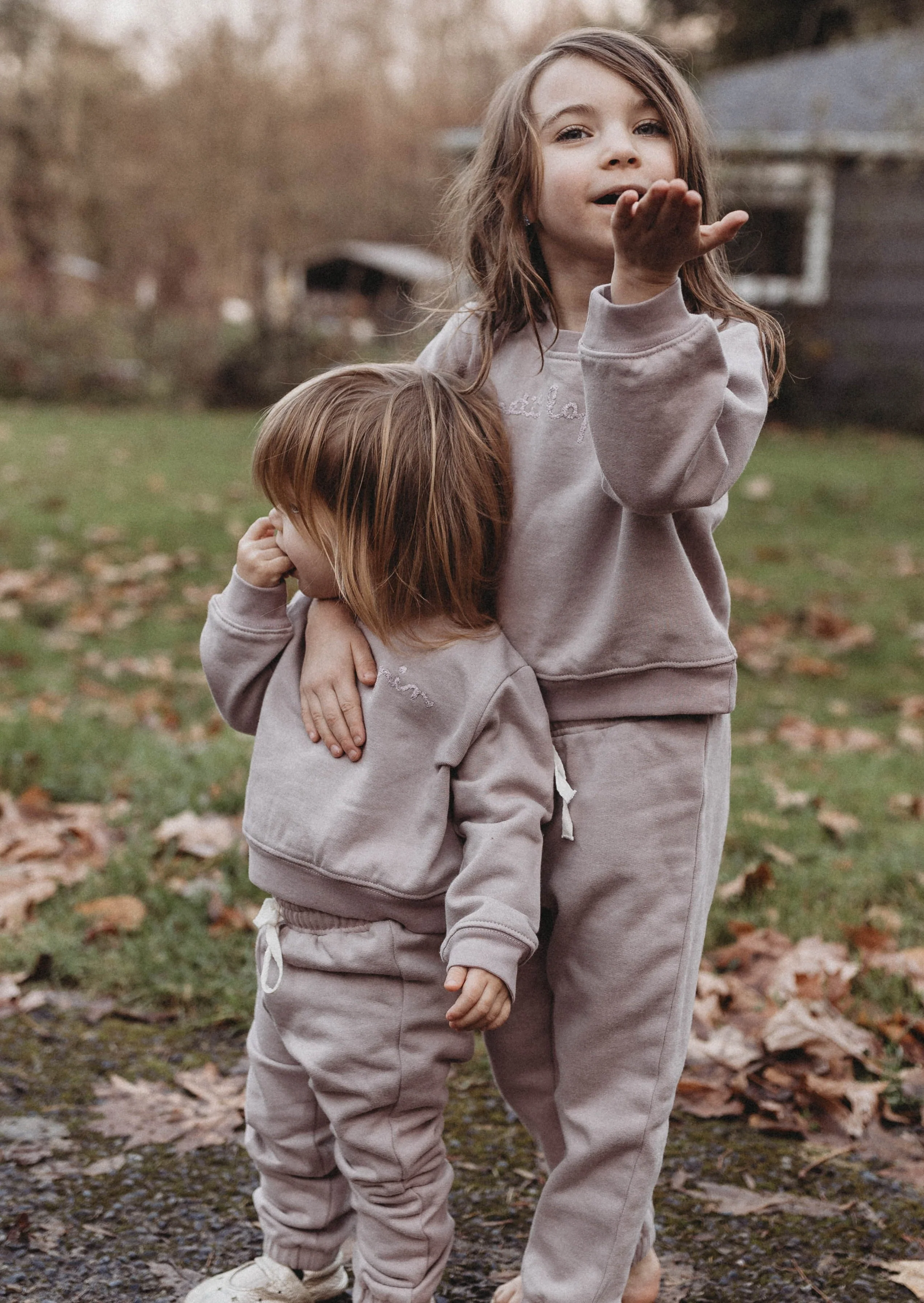 La Petit Lapin Finley | Cotton Fleece Sweatsuit Set | Petit Lapin | Bark - Image 11