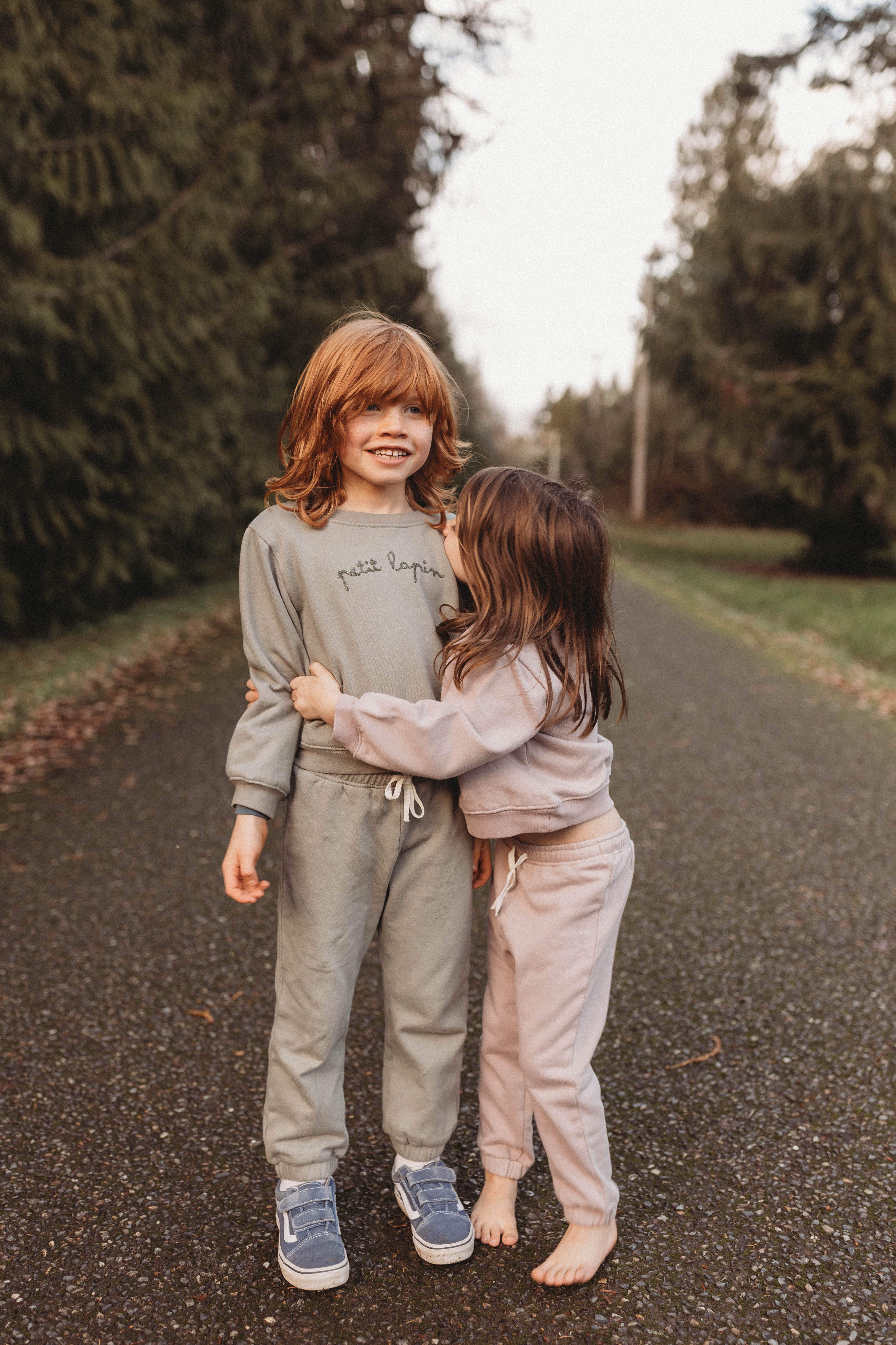 La Petit Lapin Finley | Cotton Fleece Sweatsuit Set | Petit Lapin | Bark - Image 13