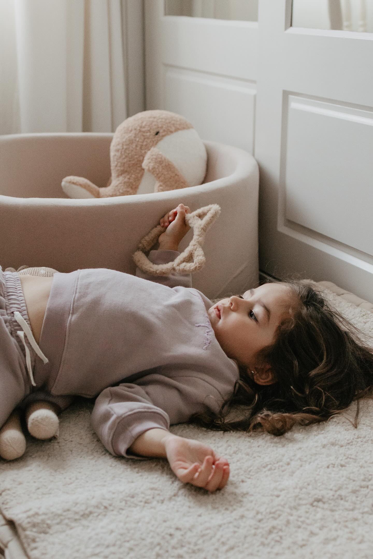 La Petit Lapin Finley | Cotton Fleece Sweatsuit Set | Petit Lapin | Bark - Image 5