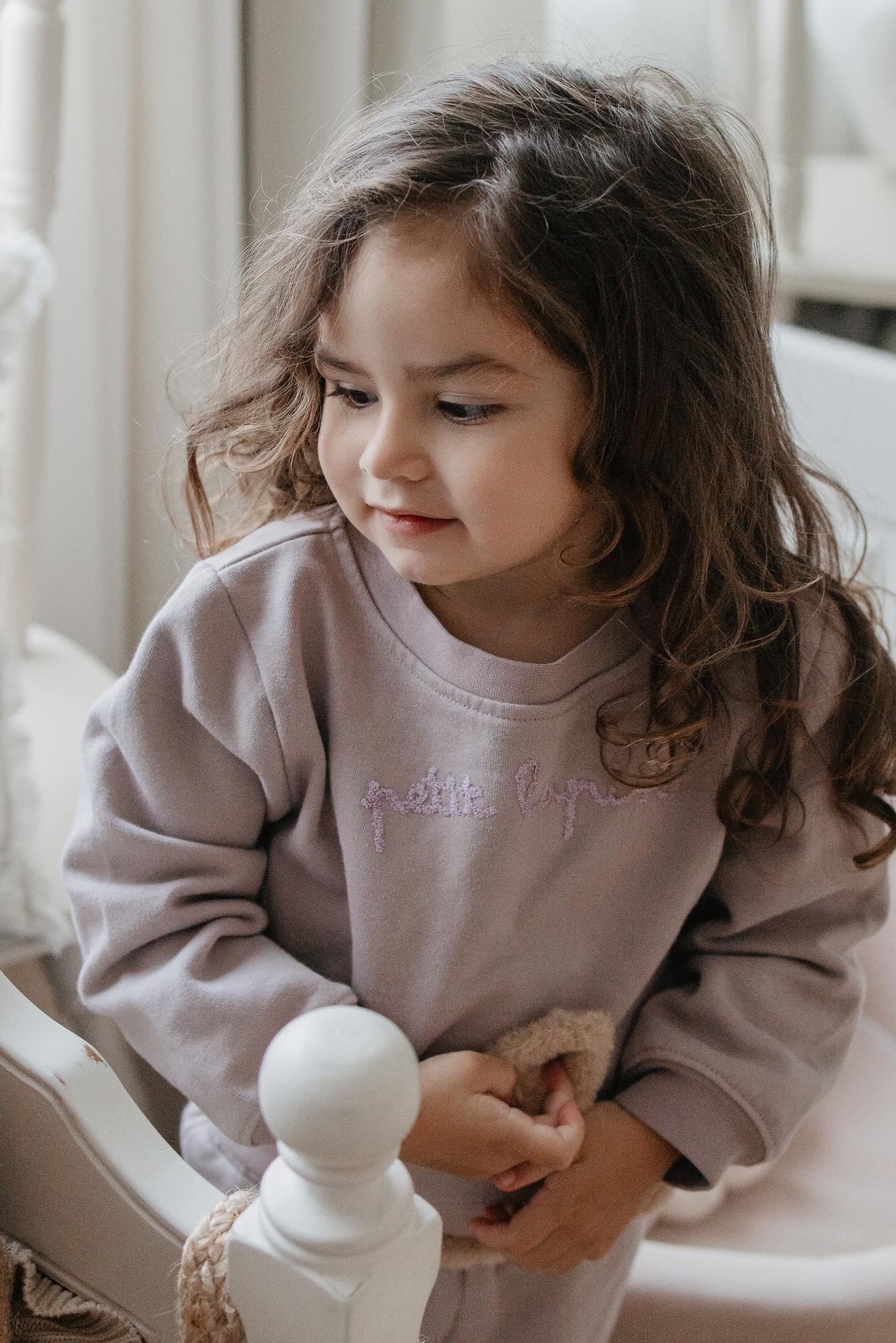 La Petit Lapin Finley | Cotton Fleece Sweatsuit Set | Petit Lapin | Bark - Image 6