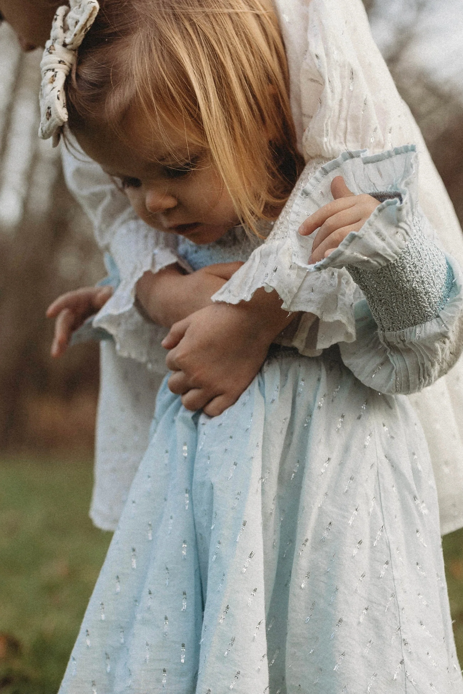 La Petit Lapin Harlow | Cotton Sparkle Dress | Baby Blue - Image 13