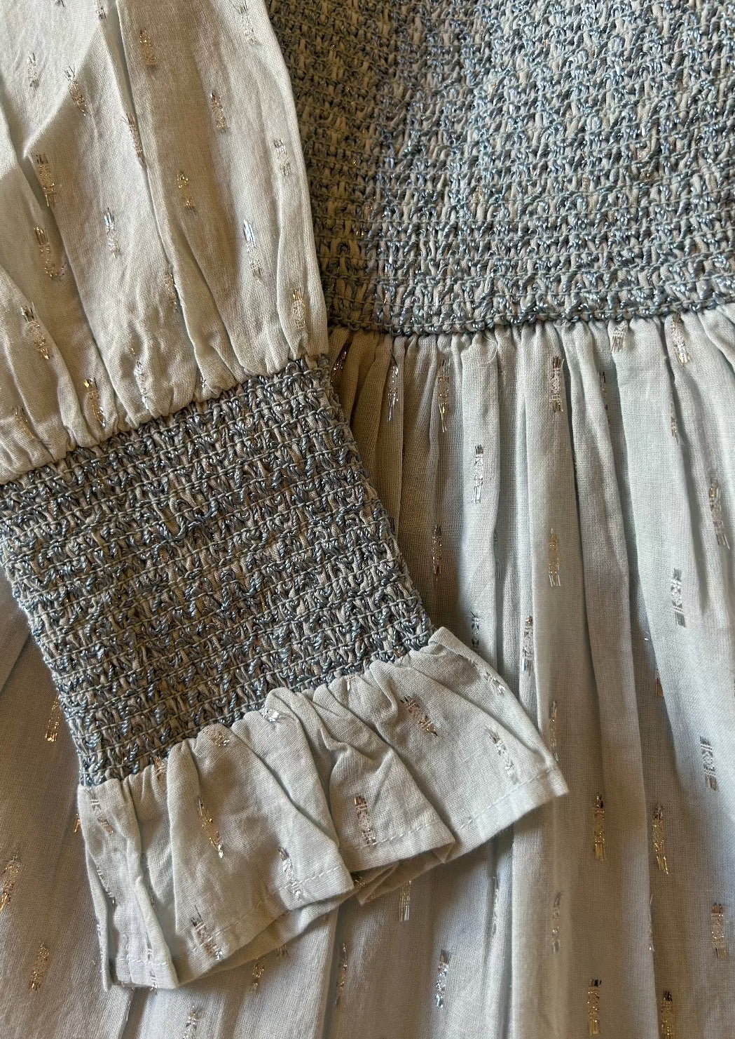La Petit Lapin Harlow | Cotton Sparkle Dress | Baby Blue - Image 16