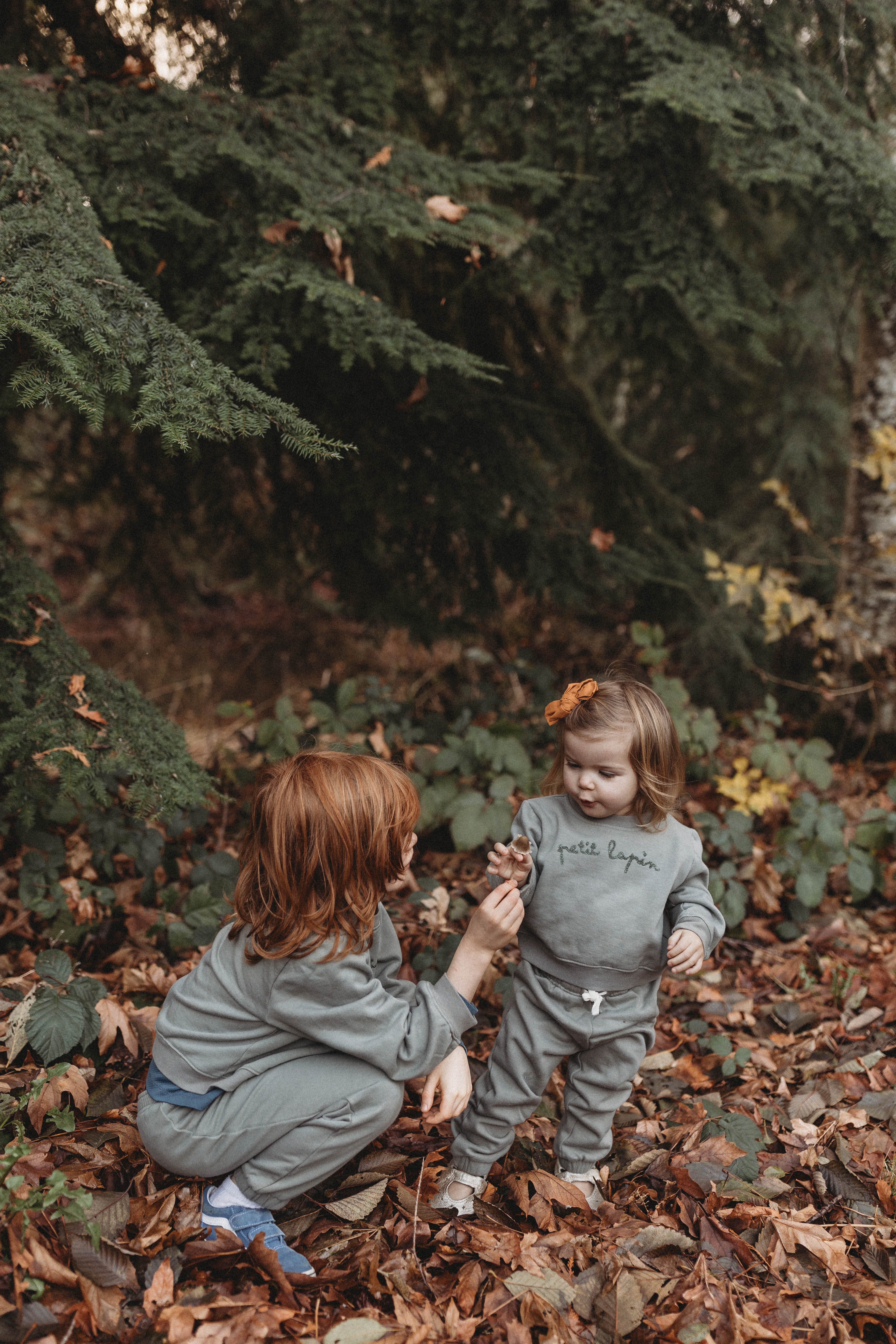 La Petit Lapin Finley | Cotton Fleece Sweatsuit Set | Petit Lapin | Mulled Basil - Image 11