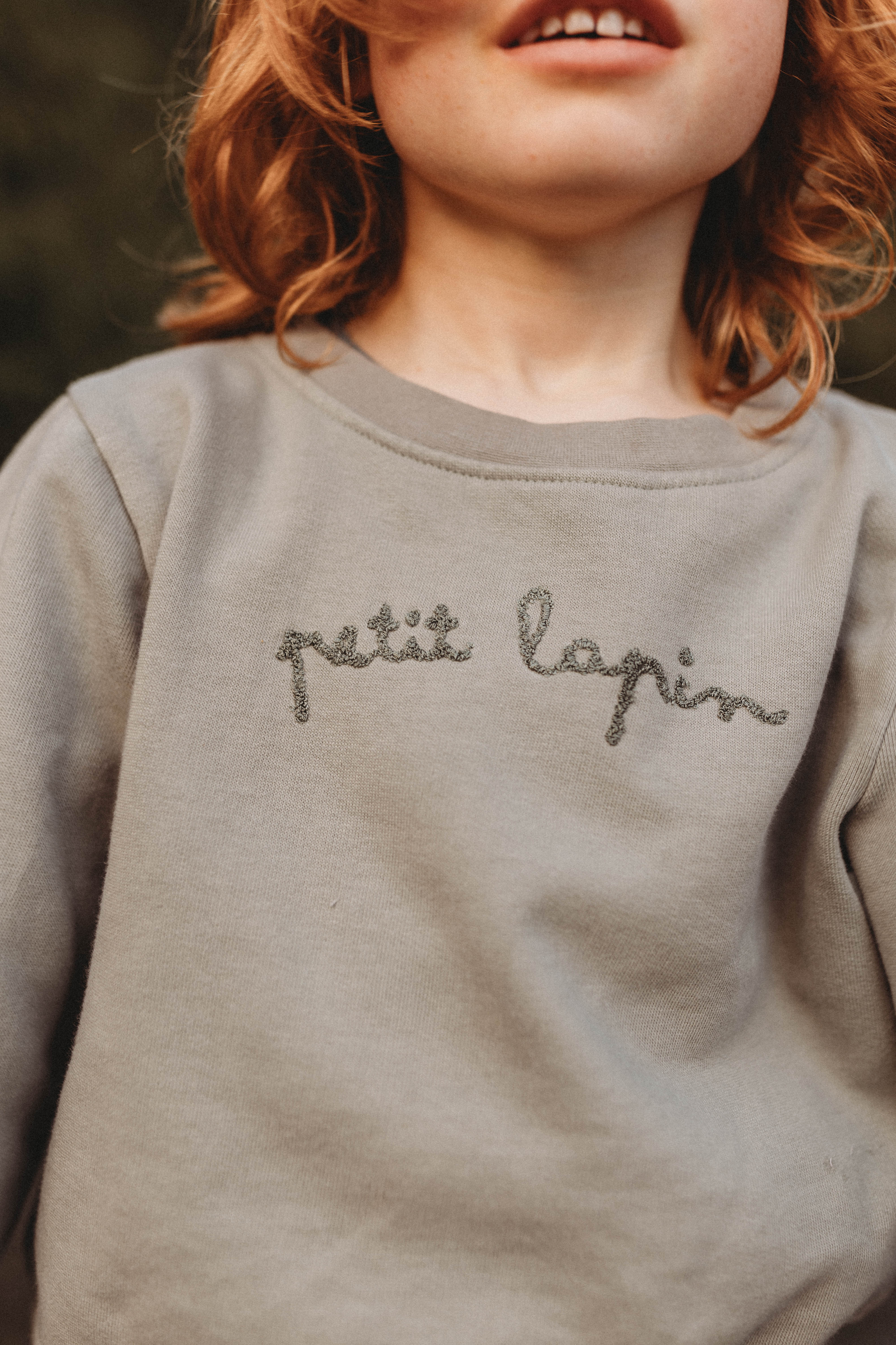 La Petit Lapin Finley | Cotton Fleece Sweatsuit Set | Petit Lapin | Mulled Basil - Image 5