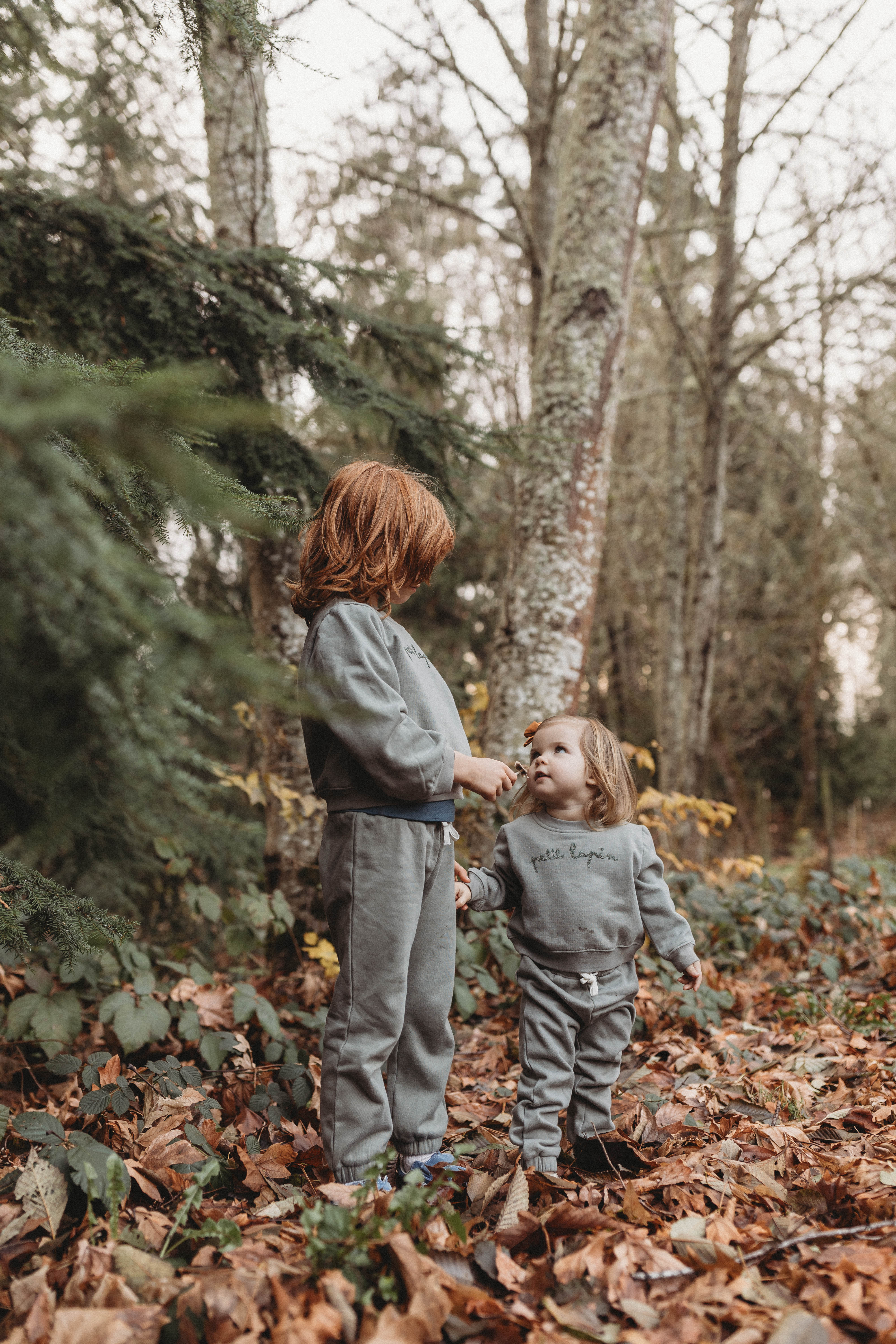 La Petit Lapin Finley | Cotton Fleece Sweatsuit Set | Petit Lapin | Mulled Basil - Image 8