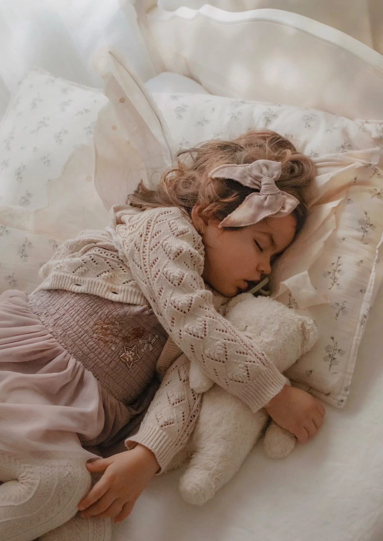 Le Petit Lapin Valentina | Organic Muslin Petit Etoile Tutu Romper | Lilac - Image 2