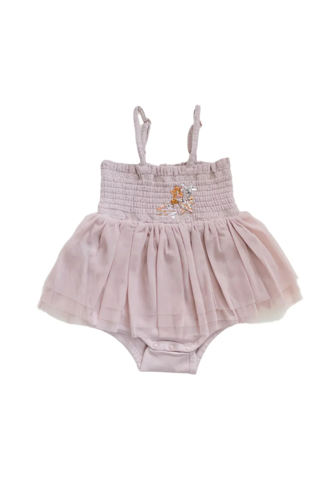 Le Petit Lapin Valentina | Organic Muslin Petit Etoile Tutu Romper | Lilac - Image 8