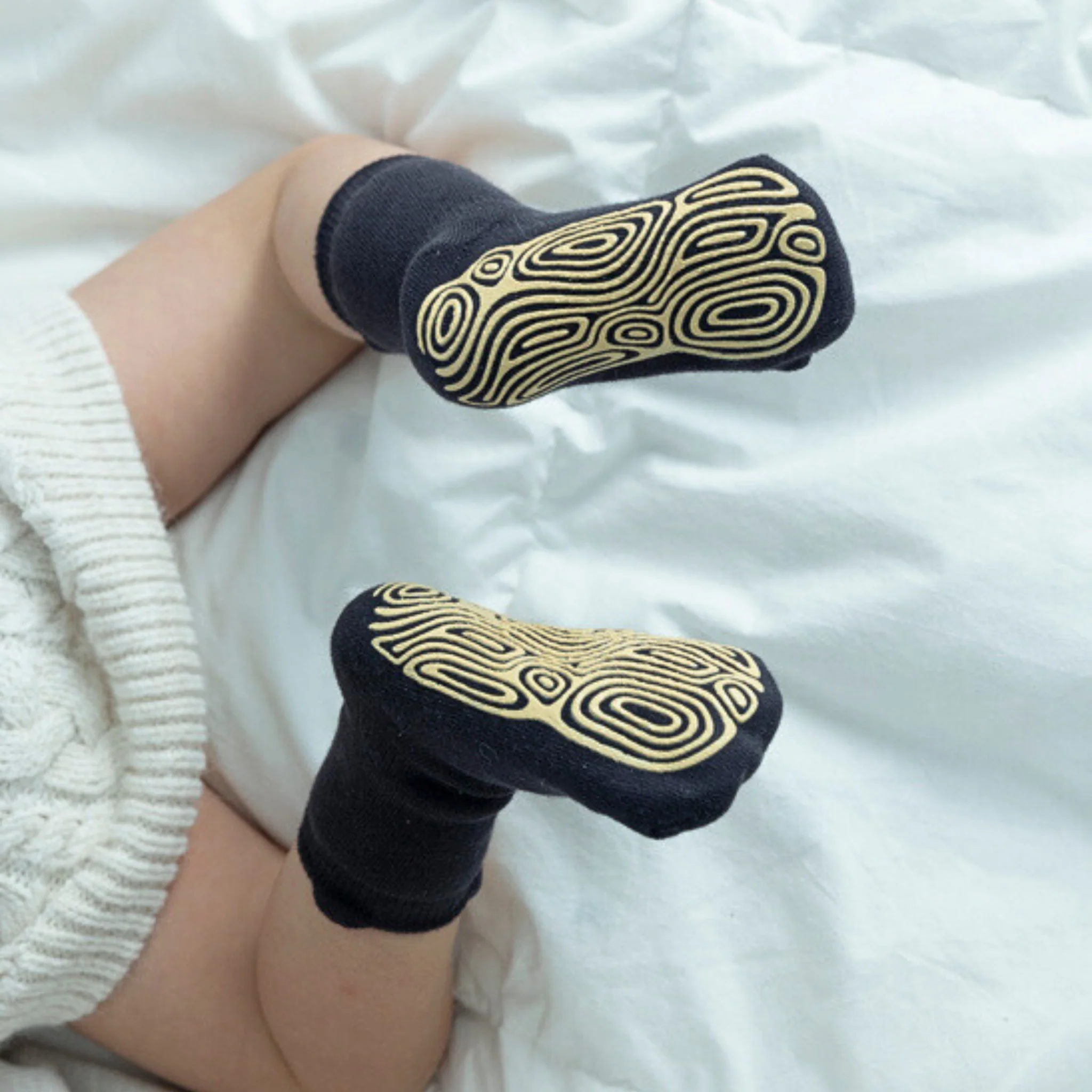 LittleYogaSocks Into The Wild III- Organic- 4 Pairs of Stay-On Baby & Toddler Non-Slip Socks - Image 7
