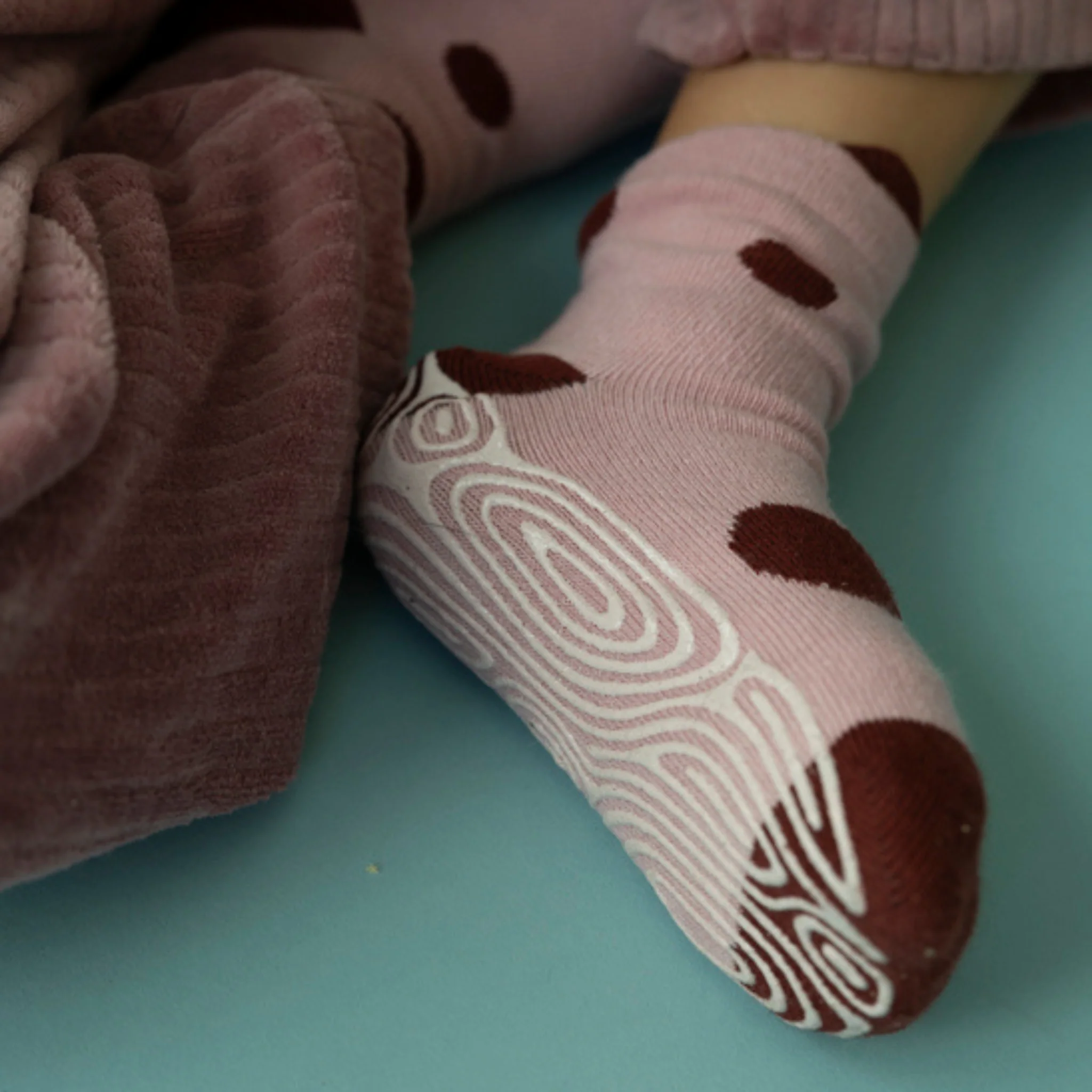 LittleYogaSocks Ladybug & Friends- Organic- 4 Pairs of Stay-On Baby & Toddler Non-Slip Socks - Image 10