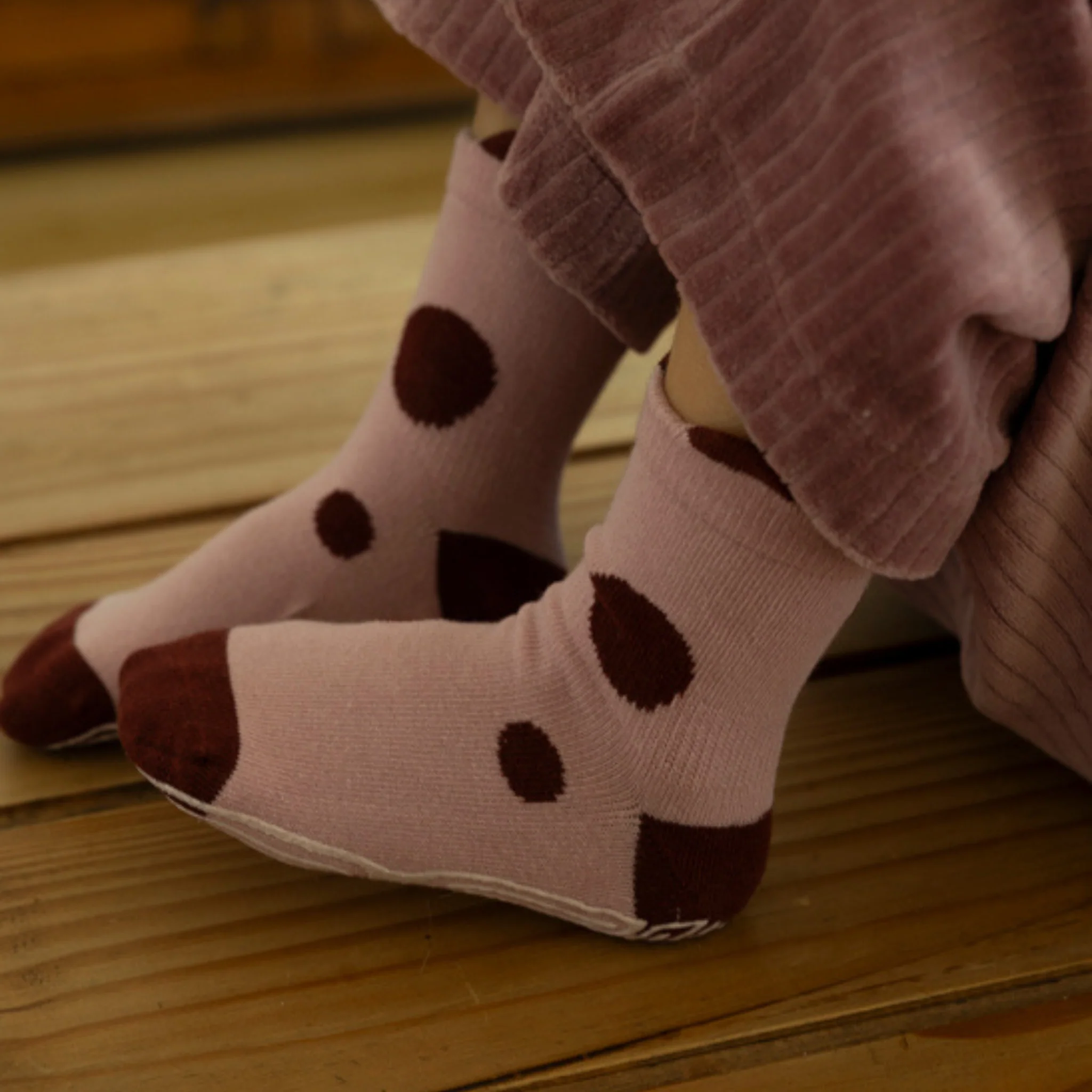 LittleYogaSocks Ladybug & Friends- Organic- 4 Pairs of Stay-On Baby & Toddler Non-Slip Socks - Image 9