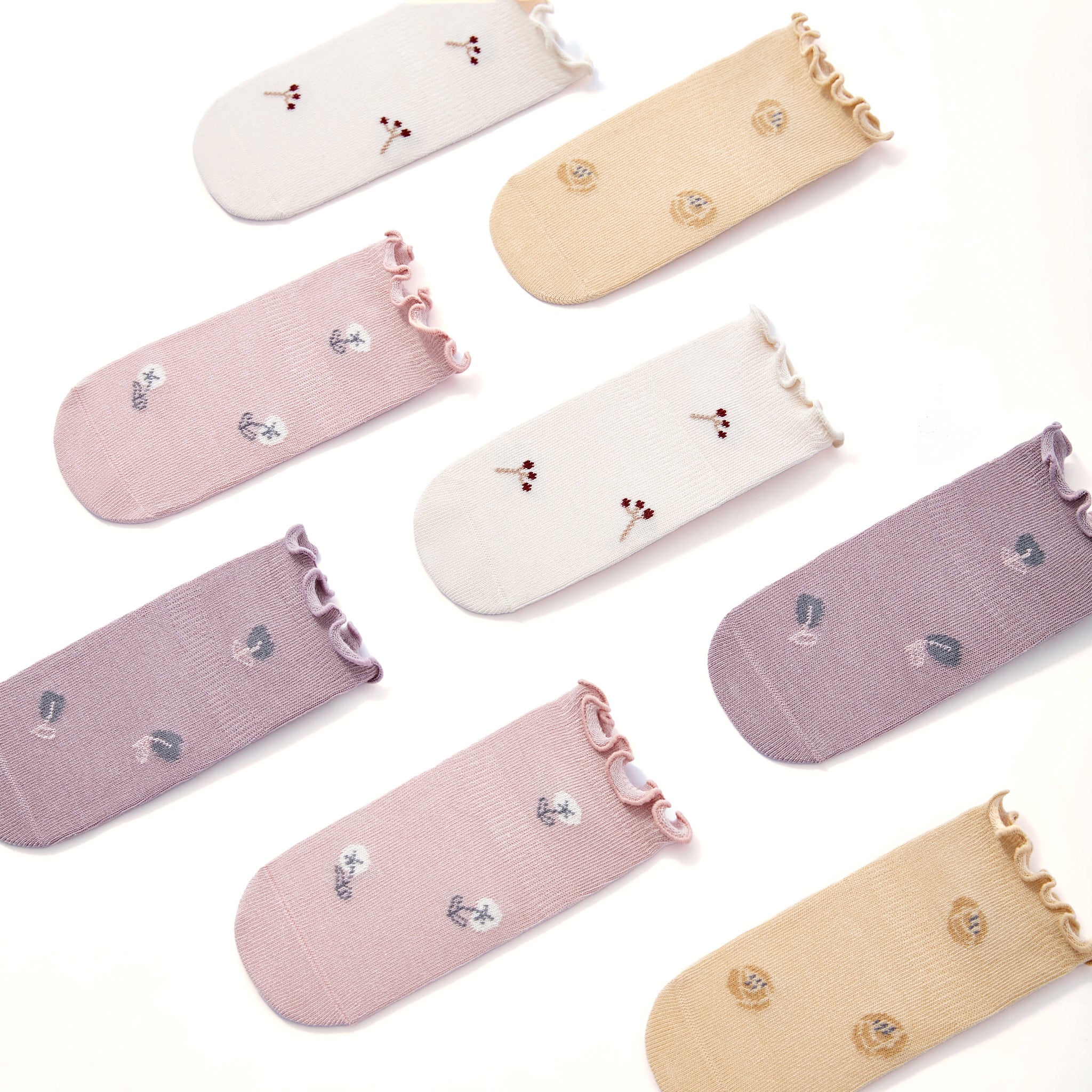 LittleYogaSocks Little Wonder Things- Organic- 4 Pairs of Stay-On Baby & Toddler Non-Slip Socks - Image 6