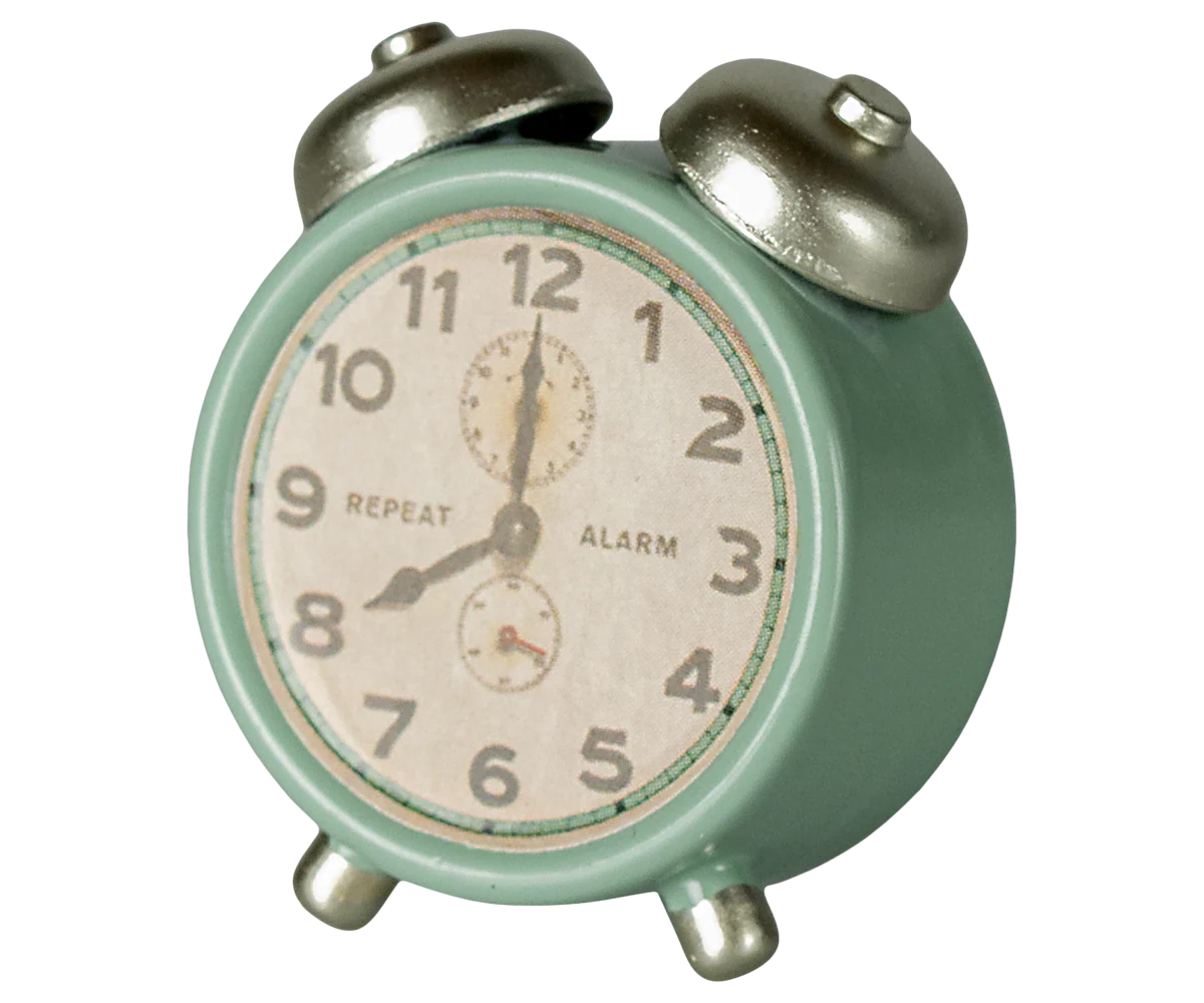 Maileg Alarm clock, Mouse - Mint - Image 5