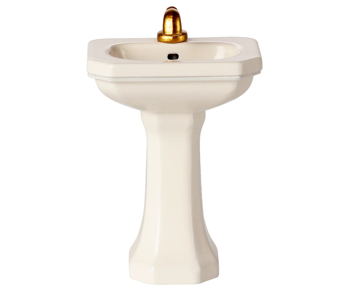Maileg Bathroom sink, Mouse - Off white - Image 3