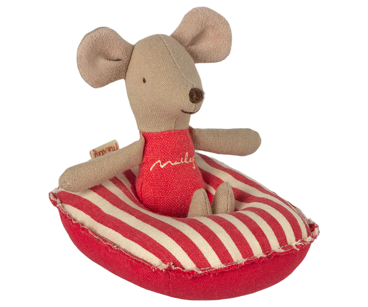 Maileg Beach Raft, Red Stripe - Image 2
