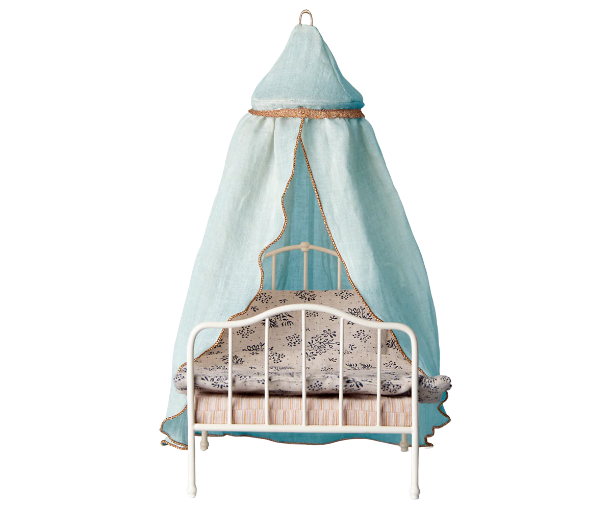 Maileg Bed Canopy, Miniature - Mint - Image 2