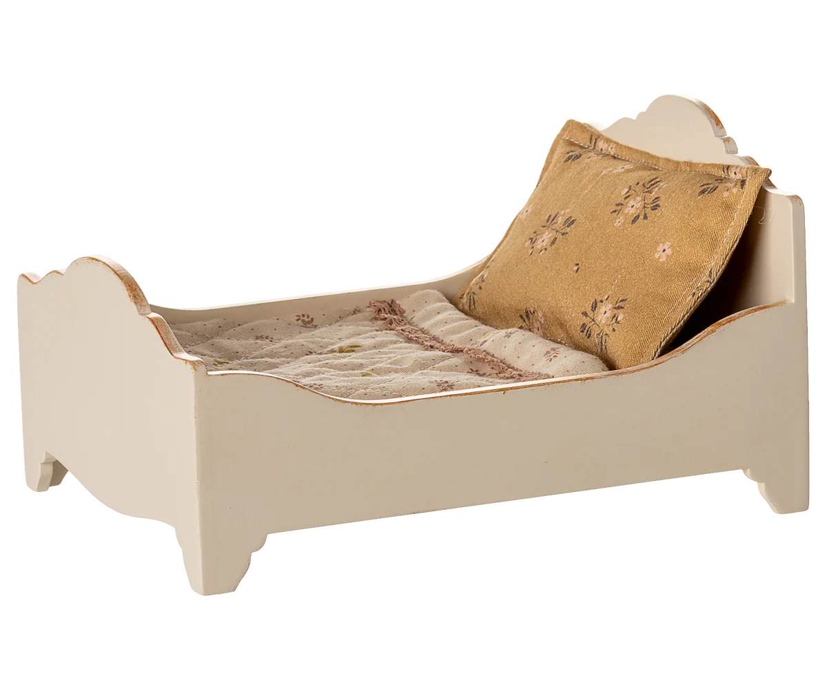 Maileg Bed, Mouse - Off white - Image 4