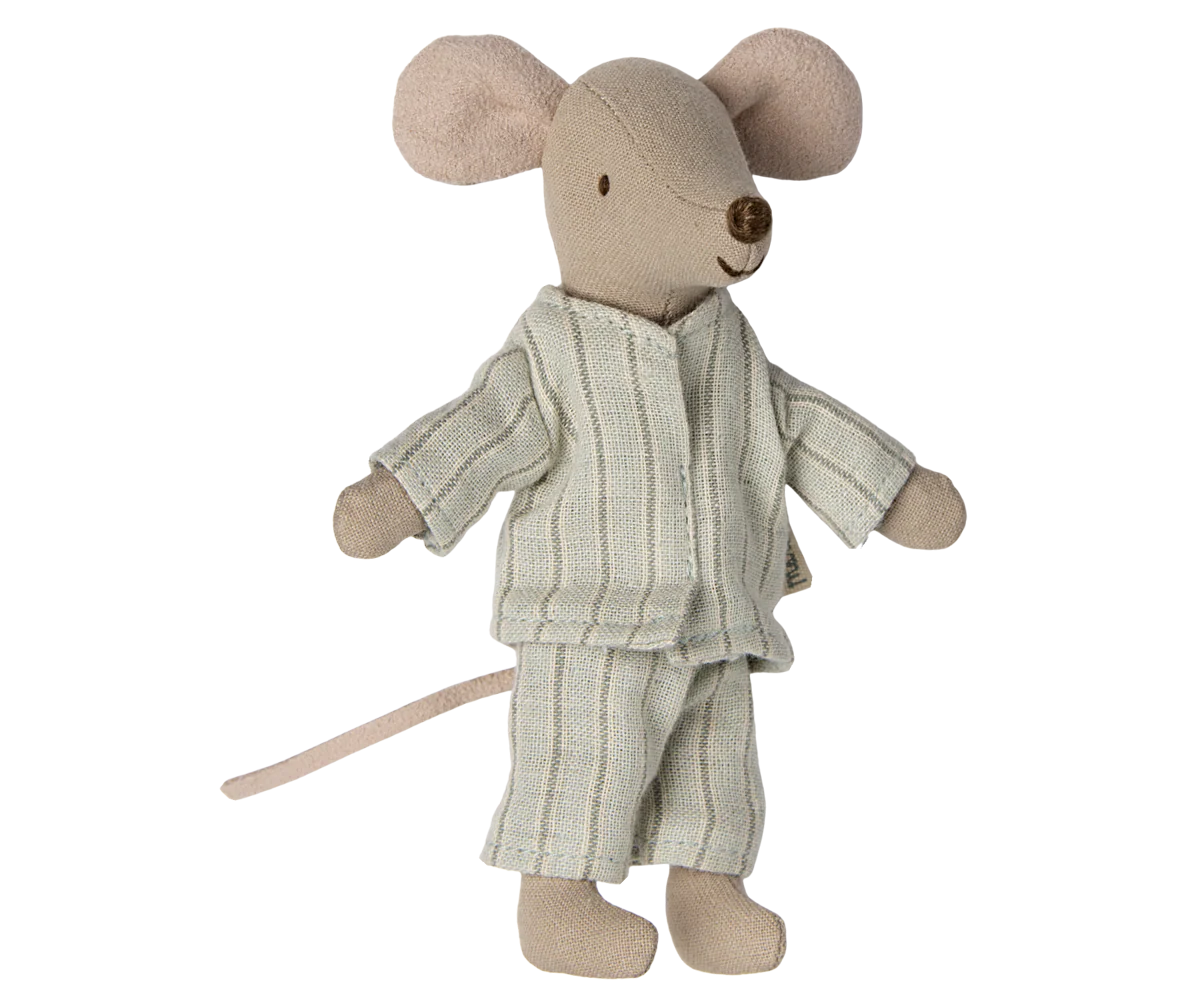 Maileg Big Brother Mouse in Box - Mint - Image 3