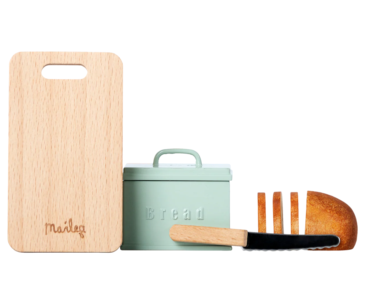 Maileg Bread Box w/ Utensils, Miniature - Image 2