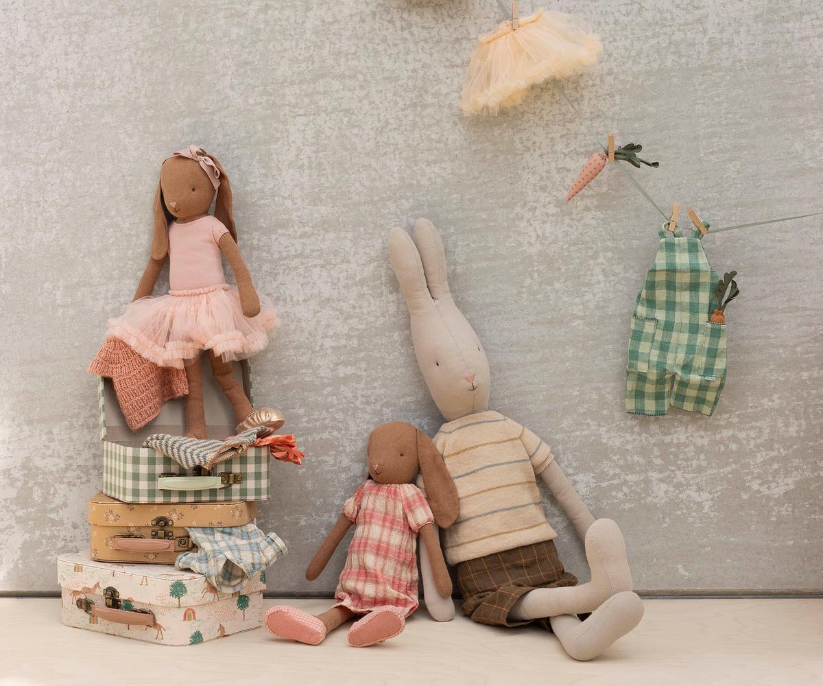 Maileg Bunny size 3, Chocolate brown - Dress - Image 3