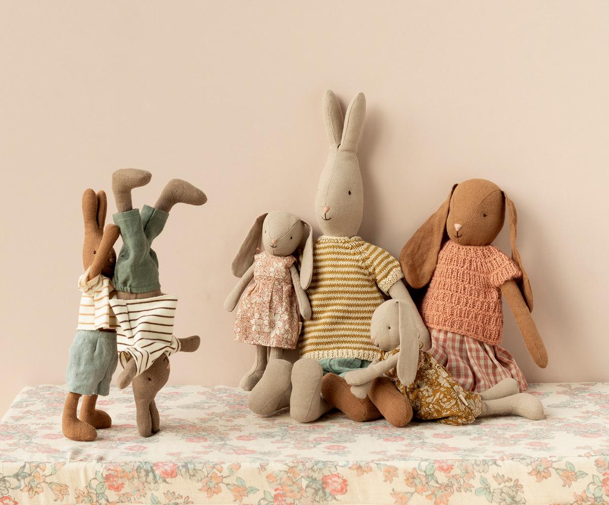 Maileg Bunny, Size 3 - Knitted Shirt & Skirt - Image 2