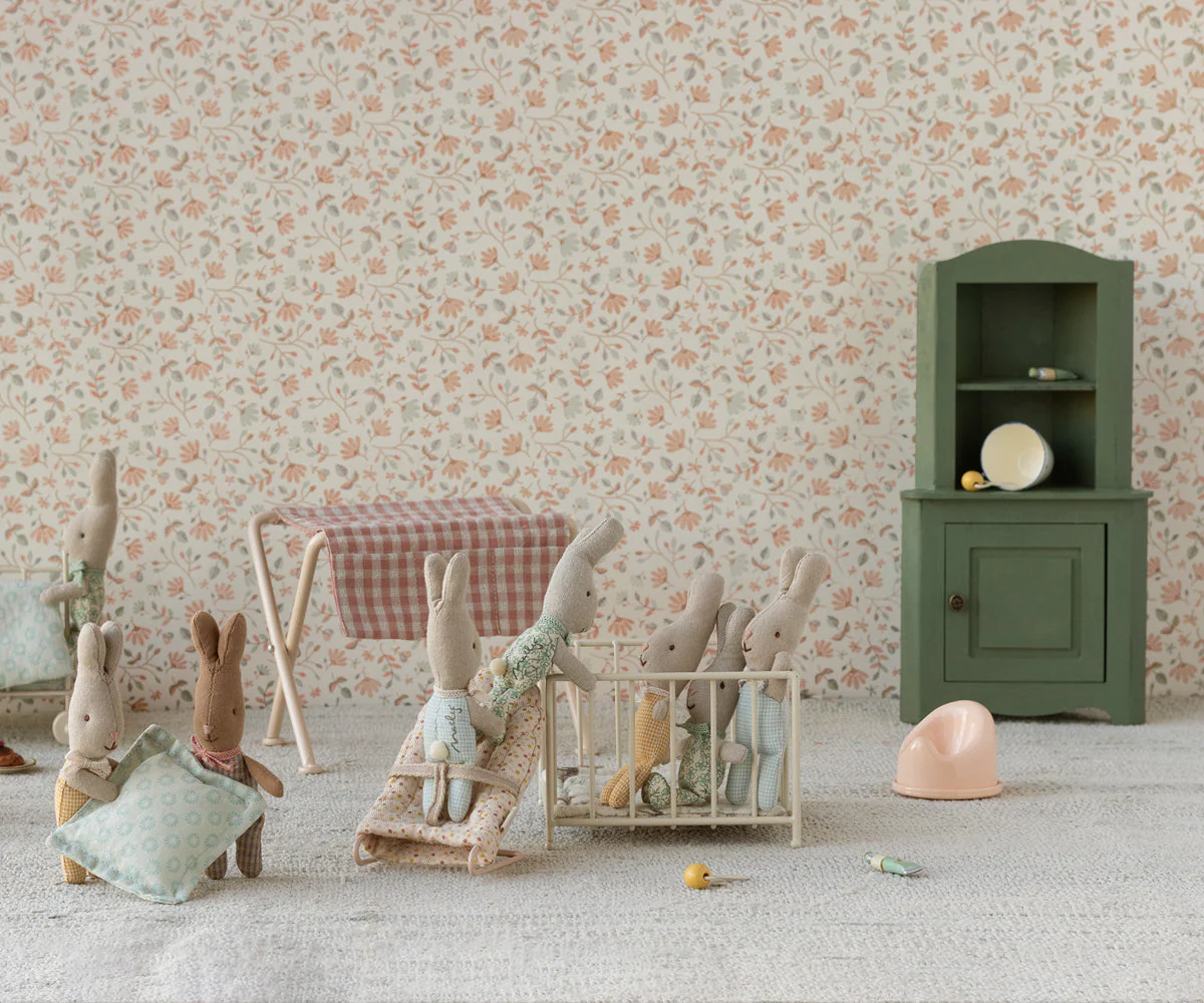 Maileg Corner Cabinet, Miniature - Dark Green - Image 3