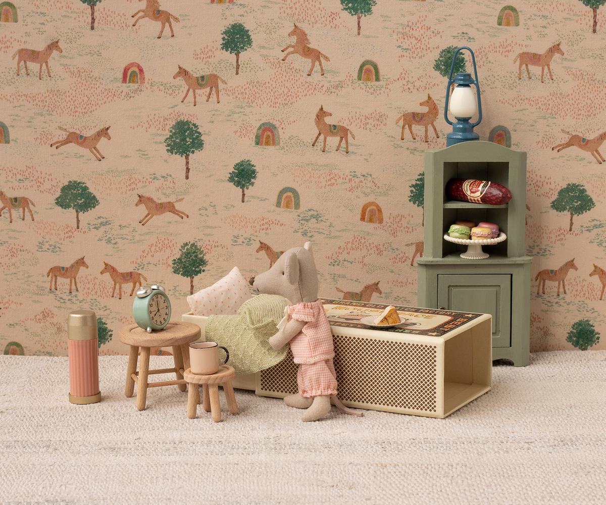 Maileg Corner Cabinet, Mouse - Light Green - Image 4