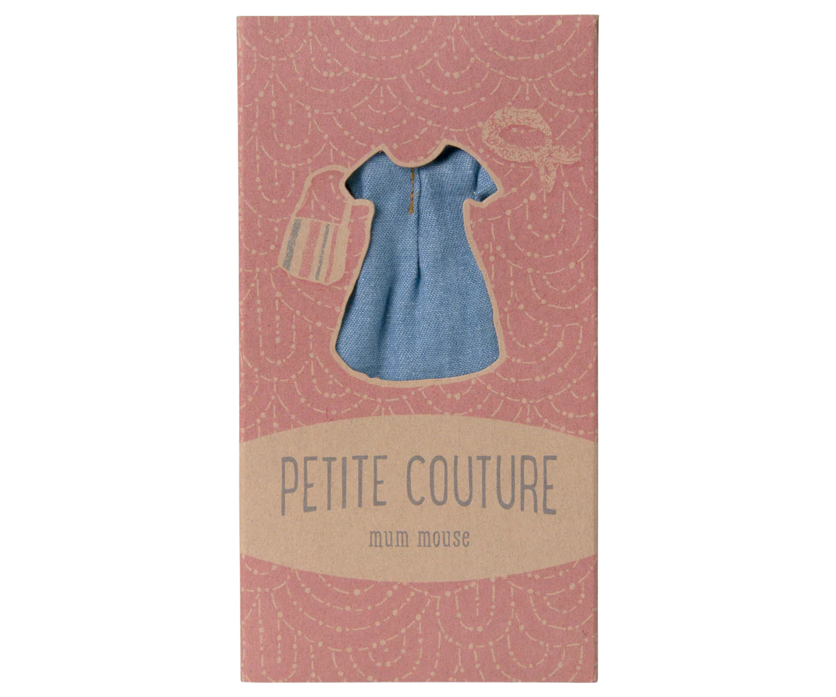 Maileg Denim dress and bag, Mum mouse - Image 4